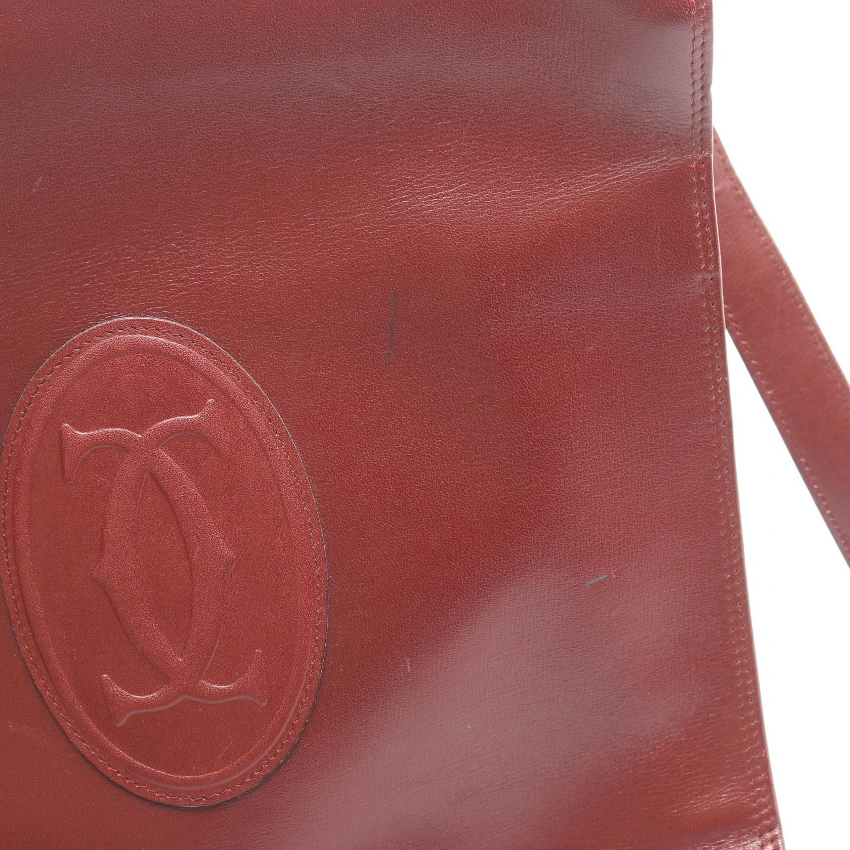 Cartier Cartier Cartier Must Line Leather Shoulder Bag Leather Shoulder Bag DUTY FREE for USA Size ONE SIZE - 5 Thumbnail