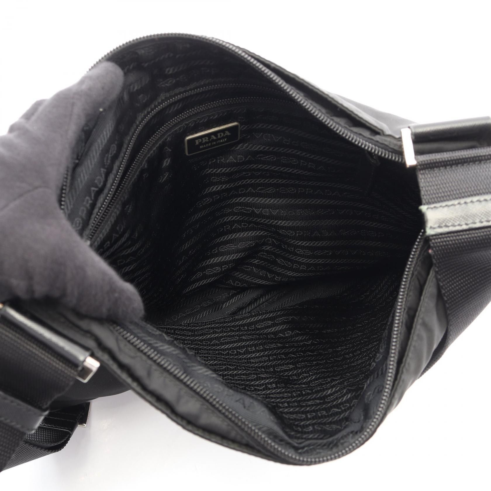 Prada Prada Prada Nylon Saffiano Leather Shoulder Bag Textile Shoulder Bag VA0348 DUTY FREE for USA Size ONE SIZE - 3 Thumbnail