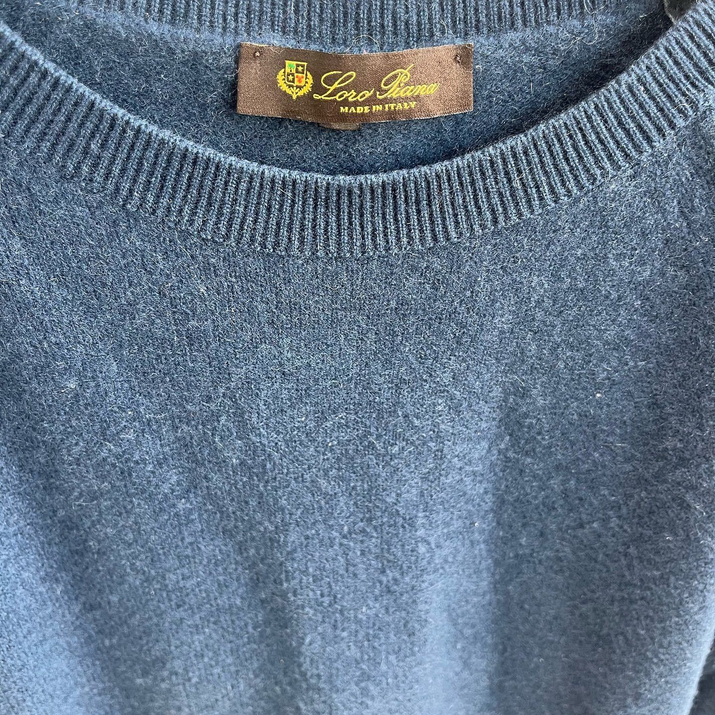 Loro Piana Loro Piana Cashmere Knit Sweater Blue Size XXS Size US S / EU 44-46 / 1 - 3 Thumbnail