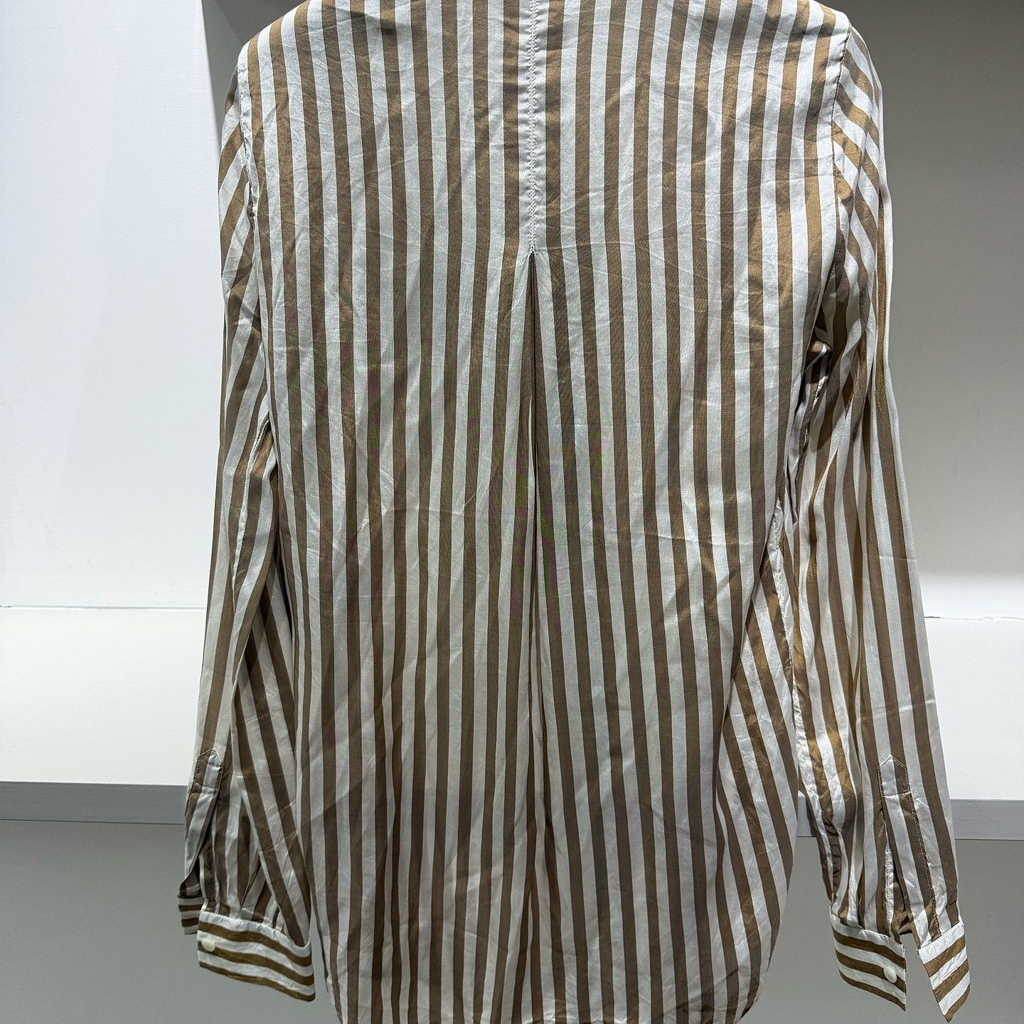 Loro Piana Loro Piana Striped Silk Button Up Shirt Size 38 Size XS / US 0-2 / IT 36-38 - 2 Thumbnail