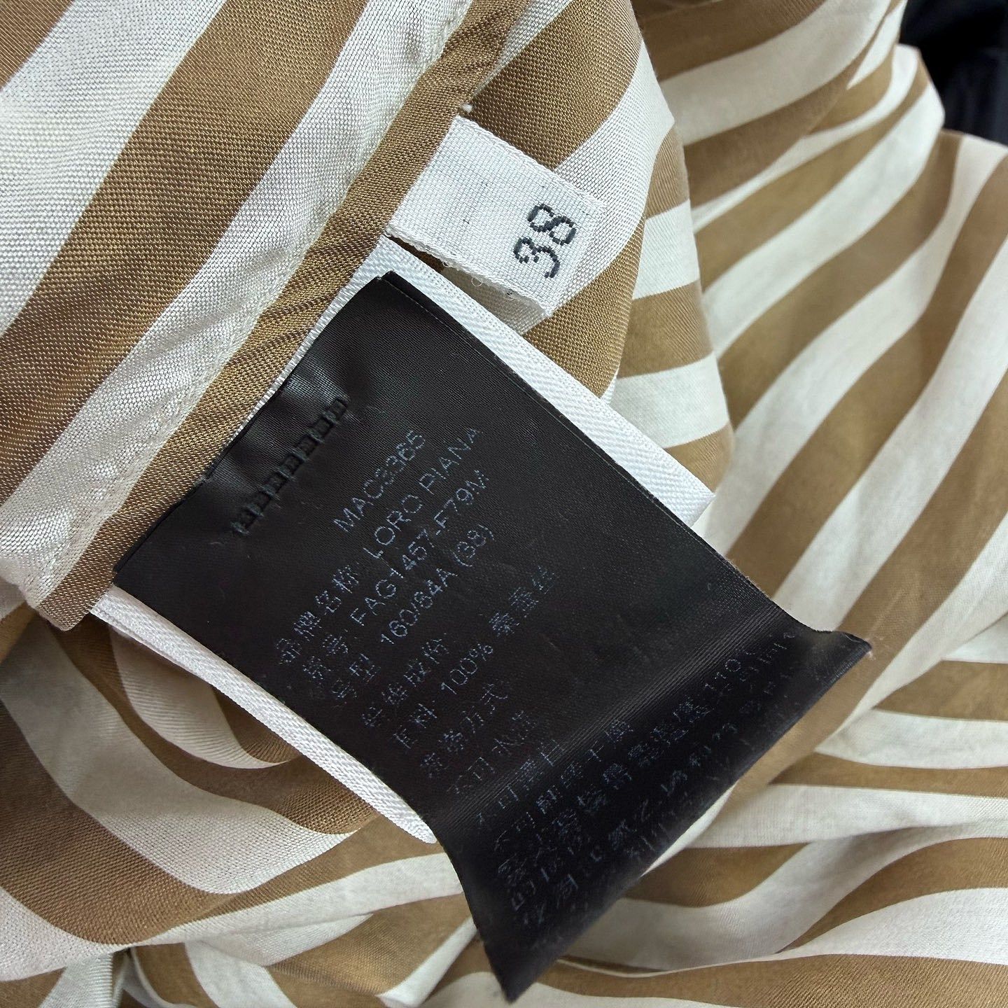 Loro Piana Loro Piana Striped Silk Button Up Shirt Size 38 Size XS / US 0-2 / IT 36-38 - 4 Thumbnail