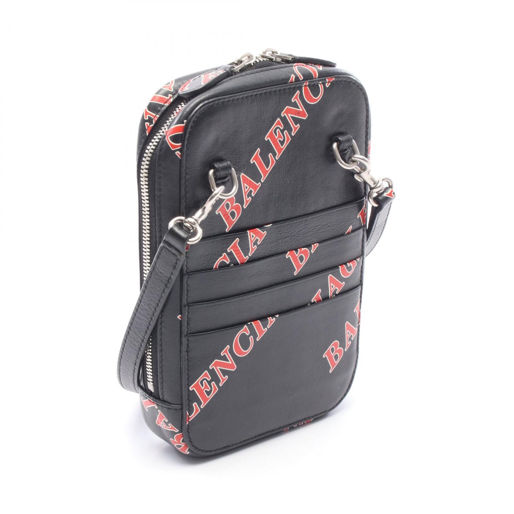 Balenciaga Balenciaga Balenciaga CASH ZIP PHONE HOLDER Leather Shoulder Bag Leather Shoulder Bag 618189 DUTY FREE for USA Size ONE SIZE - 2 Thumbnail