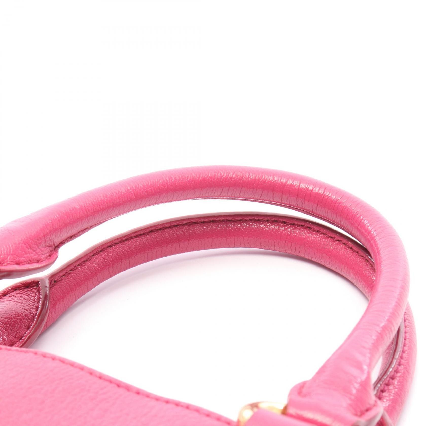 Miu Miu Miu Miu Miu Miu Madras 2way handbag Leather Handbag DUTY FREE for USA Size ONE SIZE - 6 Thumbnail