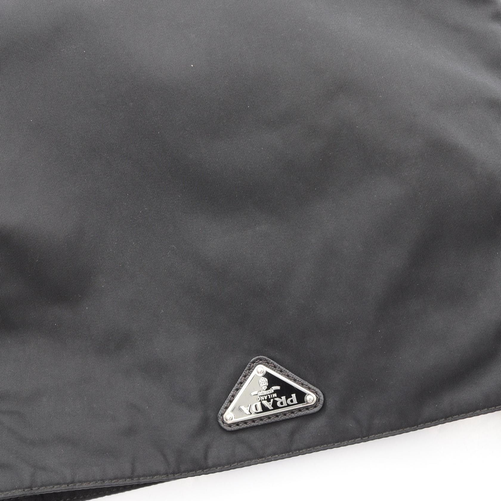 Prada Prada Prada Triangle Logo Nylon Saffiano Leather Shoulder Bag Textile Shoulder Bag DUTY FREE for USA Size ONE SIZE - 5 Thumbnail
