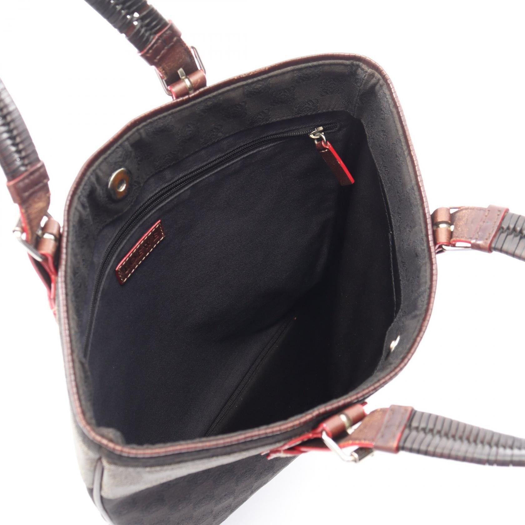 Loewe Loewe Loewe Anagram Canvas Leather Tote Bag Leather Tote Bag DUTY FREE for USA Size ONE SIZE - 3 Thumbnail
