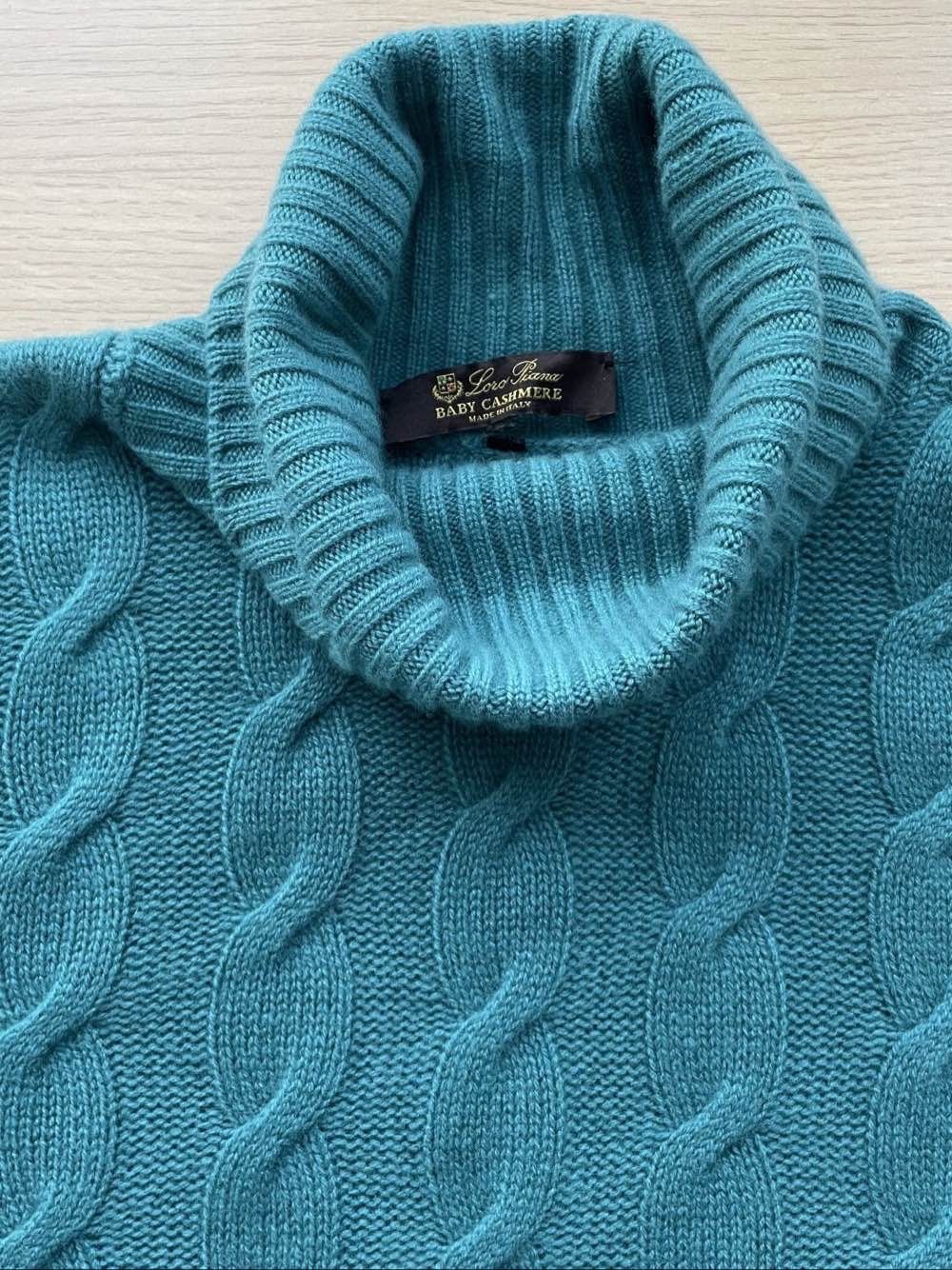 Loro Piana Loro Piana Baby Cashmere Cable Knit Turtleneck Sweater 44 Size M / US 6-8 / IT 42-44 - 7 Thumbnail