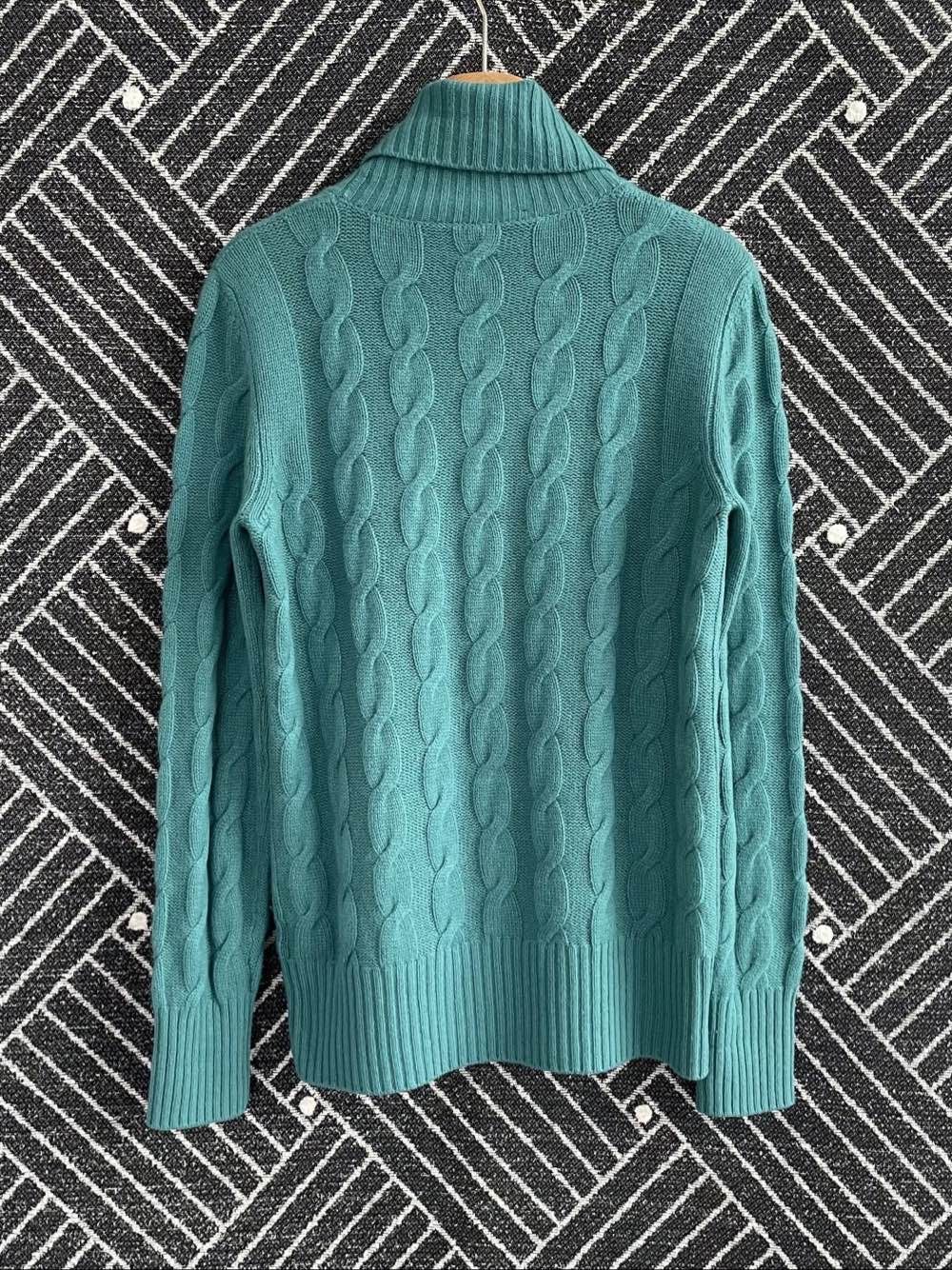 Loro Piana Loro Piana Baby Cashmere Cable Knit Turtleneck Sweater 44 Size M / US 6-8 / IT 42-44 - 2 Thumbnail