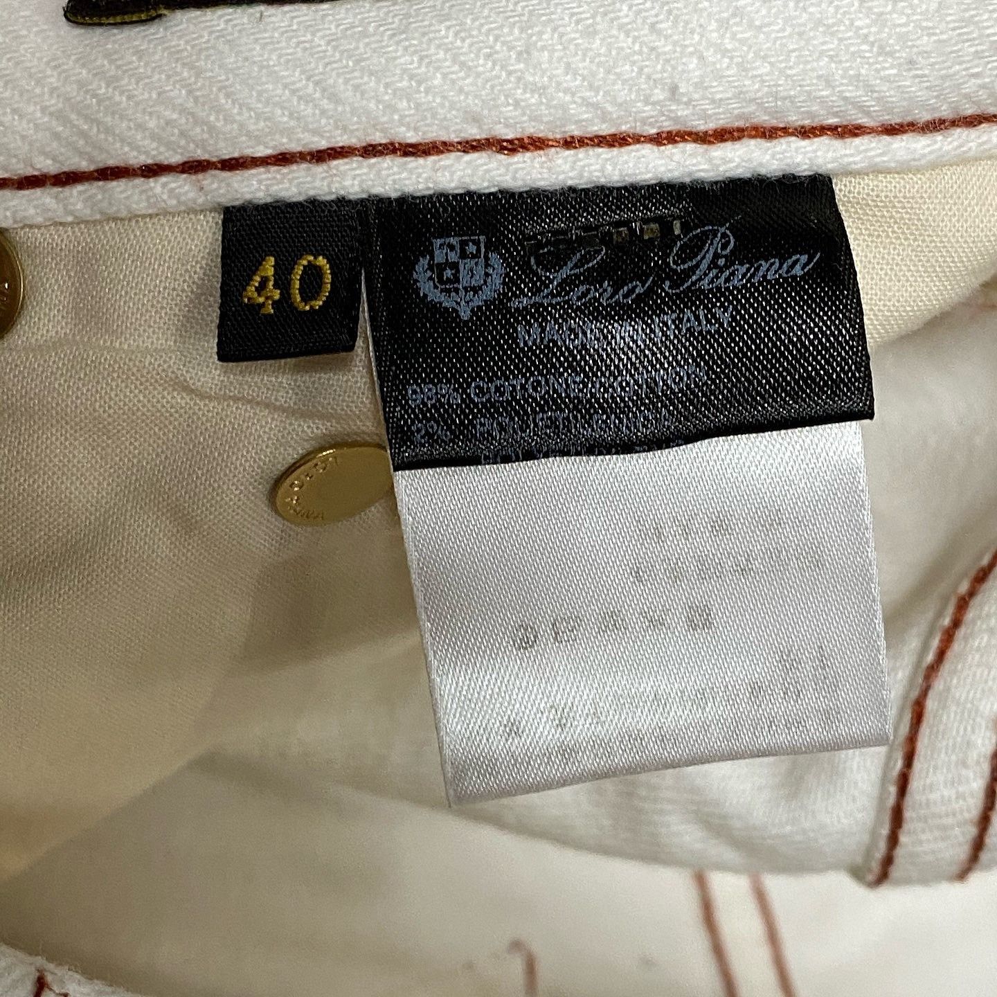 Loro Piana Loro Piana White Jeans Size 40 Size 27" / US 4 / IT 40 - 4 Thumbnail