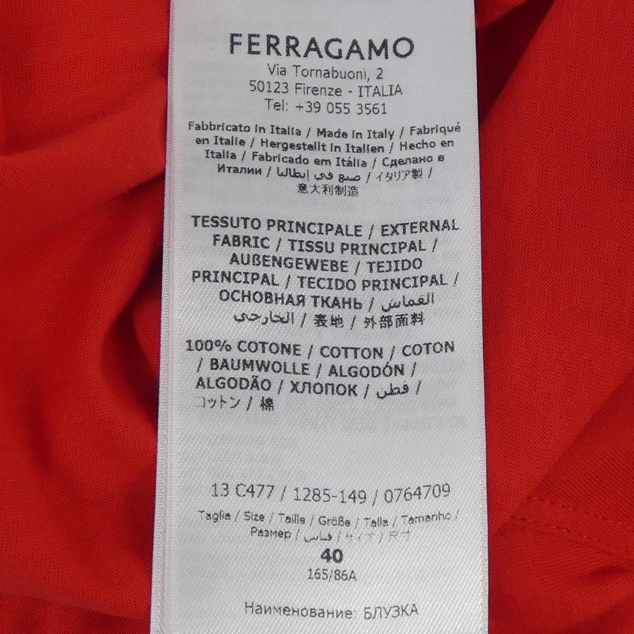 Salvatore Ferragamo Salvatore Ferragamo Salvatore Ferragamo Cotton Shirt Textile Dress Shirt DUTY FREE for USA Size ONE SIZE - 3 Thumbnail