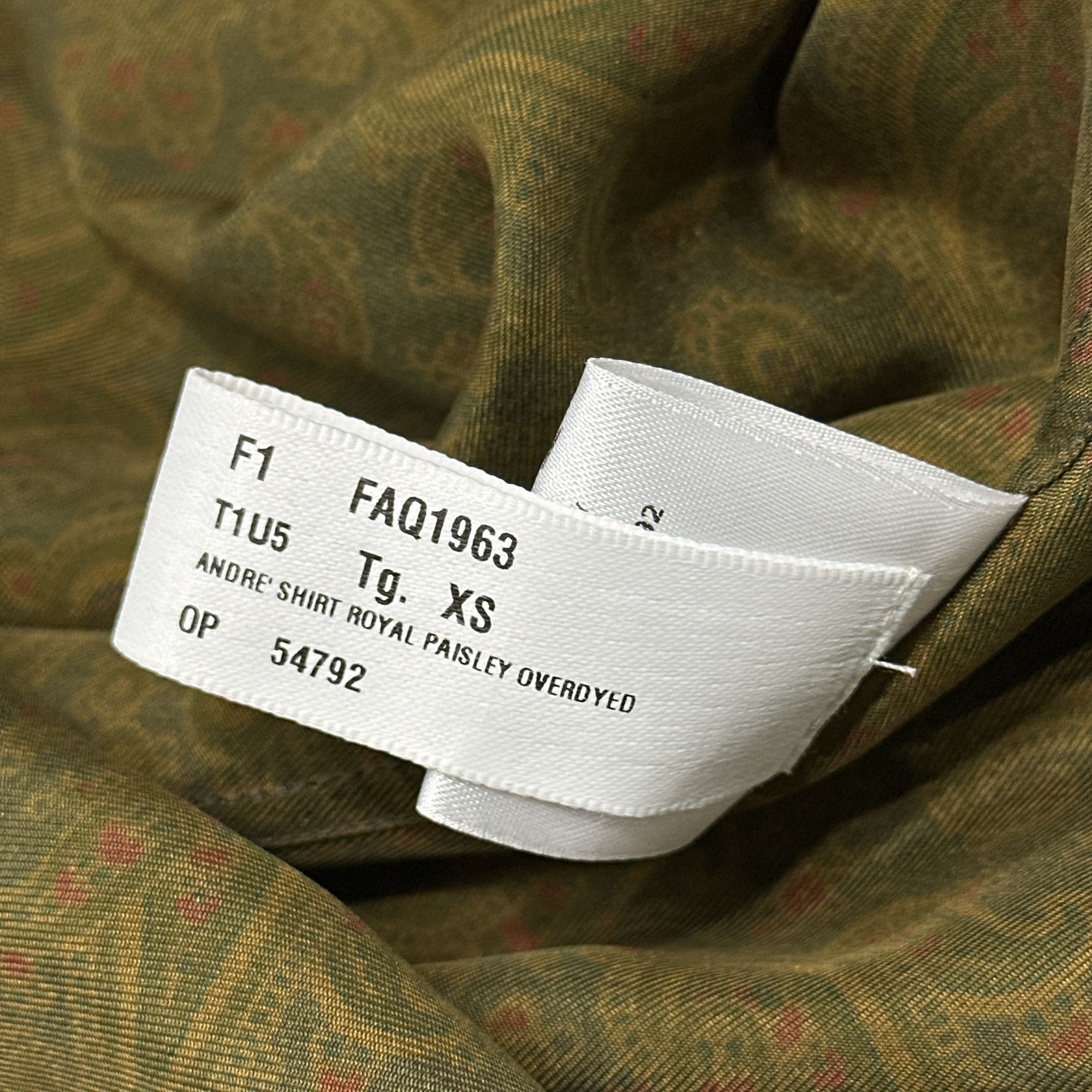 Loro Piana Loro Piana Paisley Print Shirt XS Size US XS / EU 42 / 0 - 3 Thumbnail