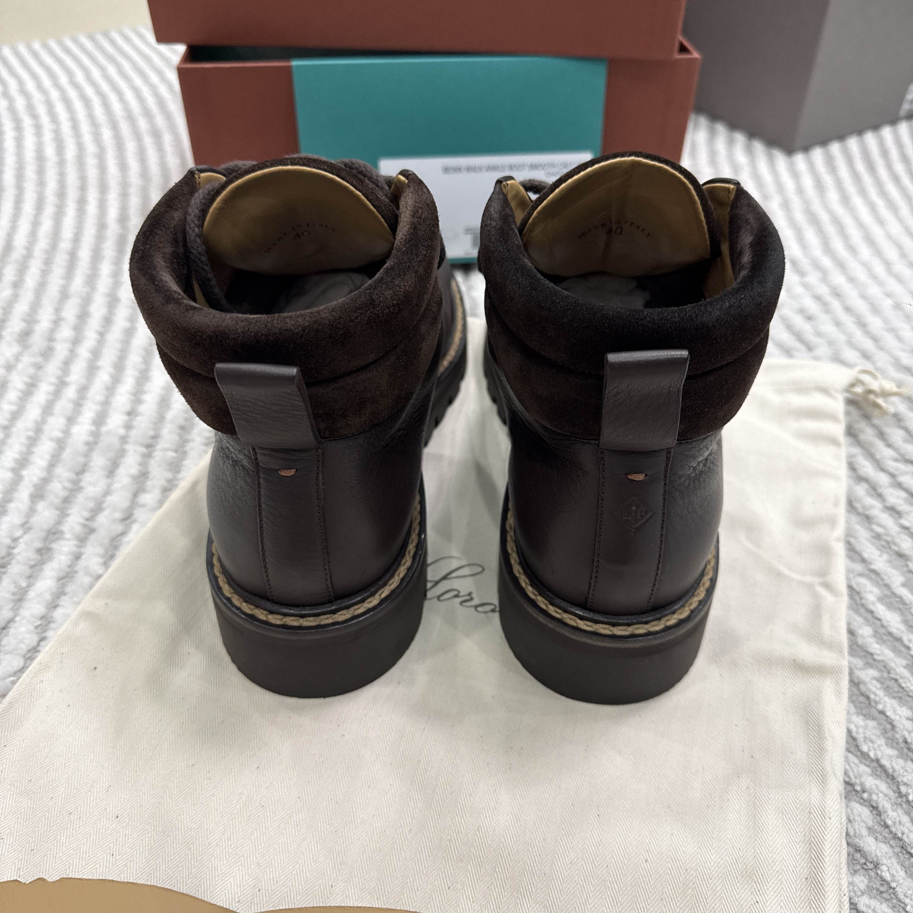 Loro Piana Loro Piana Beinn Walk Leather Ankle Boots Size US 7 / EU 40 Size US 7 / EU 40 - 3 Thumbnail