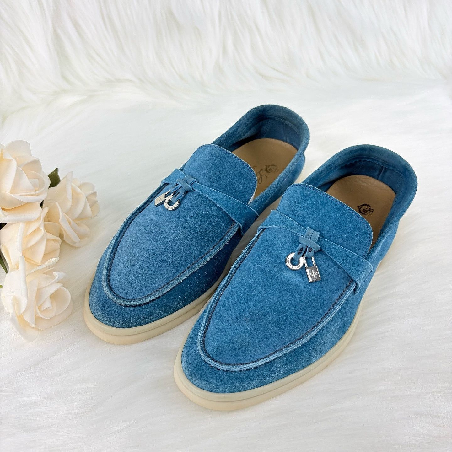 Loro Piana Loro Piana Suede Summer Charms Walk Loafers Size 35.5 Size US 5.5 / IT 35.5 - 6 Thumbnail