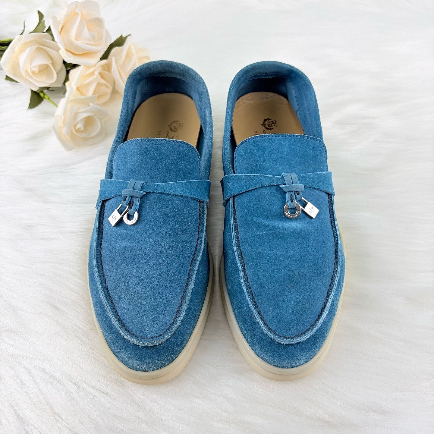 Loro Piana Loro Piana Suede Summer Charms Walk Loafers Size 35.5 Size US 5.5 / IT 35.5 - 2 Thumbnail