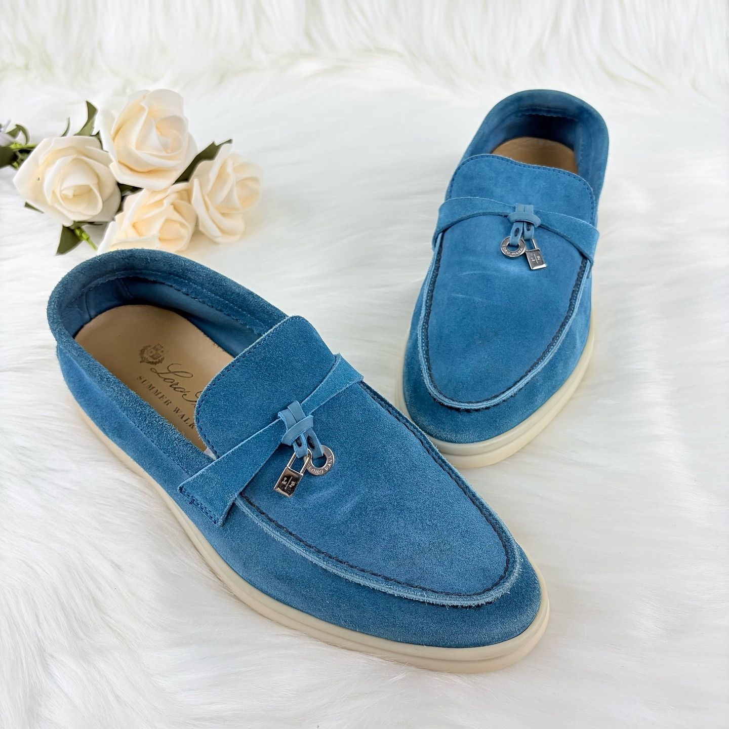 Loro Piana Loro Piana Suede Summer Charms Walk Loafers Size 35.5 Size US 5.5 / IT 35.5 - 9 Thumbnail