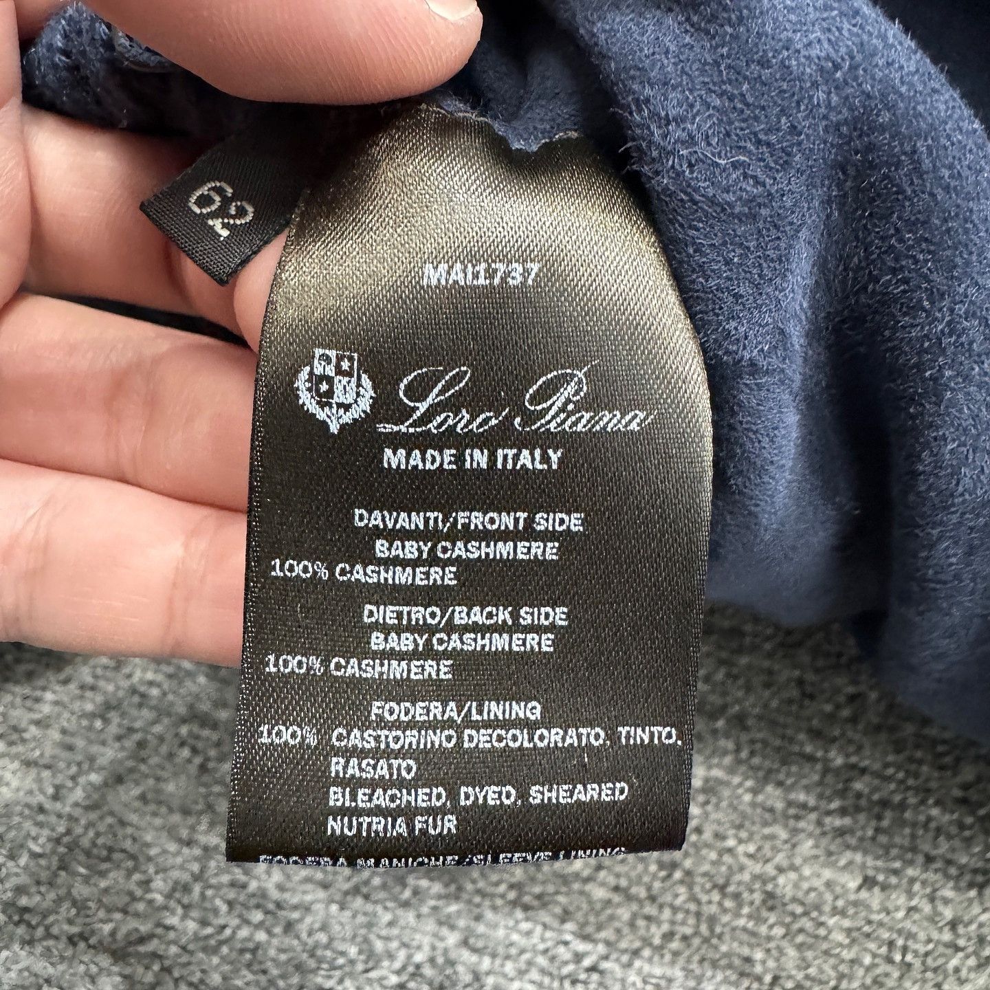 Loro Piana Loro Piana Baby Cashmere Suede Jacket Size 62 Size US XXL / EU 58 / 5 - 4 Thumbnail