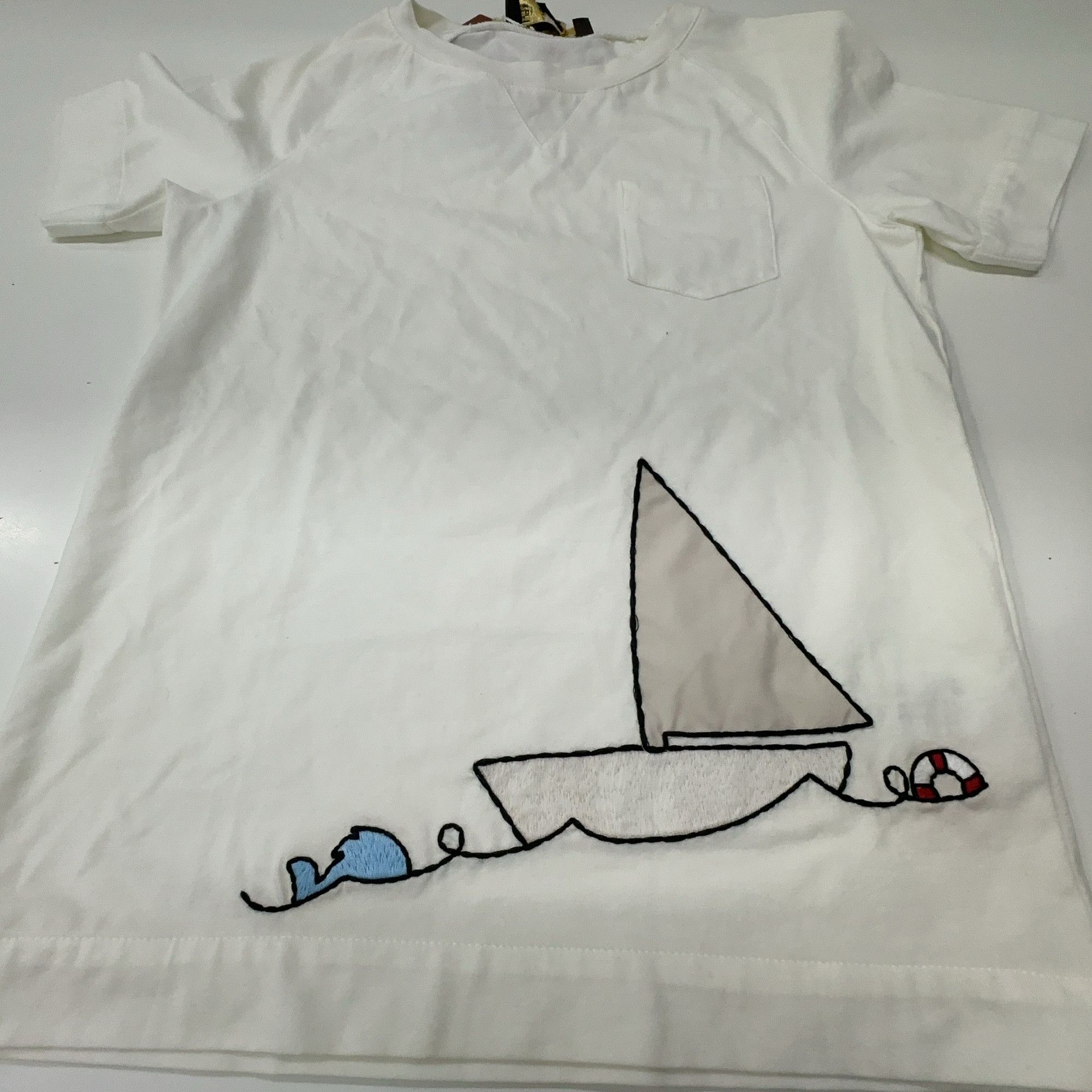 Loro Piana Loro Piana Sailboat Embroidery T-Shirt Size XXS Size XXS / US 00 / IT 34 - 8 Thumbnail