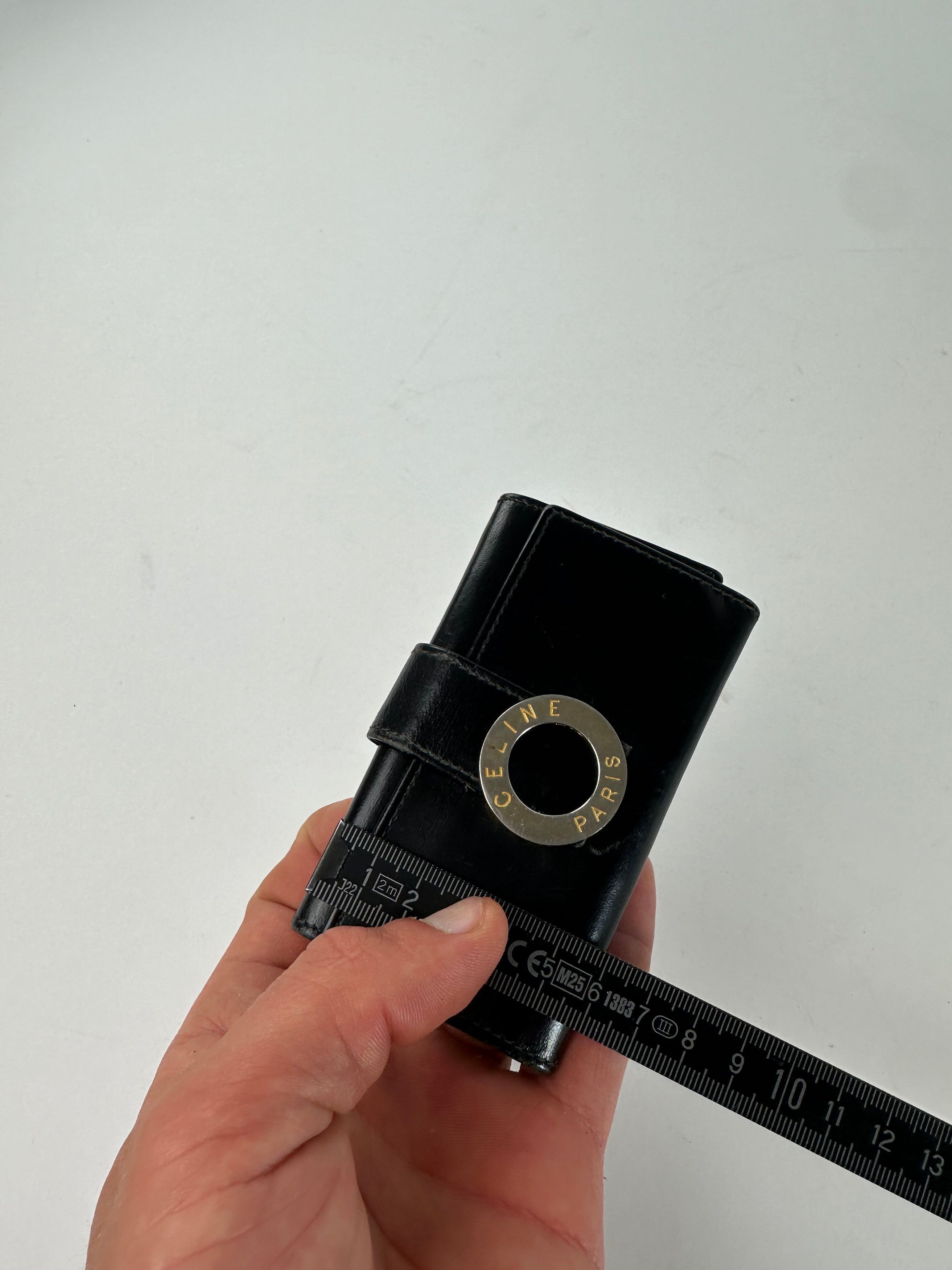 Celine Vintage Paris Leather Key Holder Black Size ONE SIZE - 8 Thumbnail