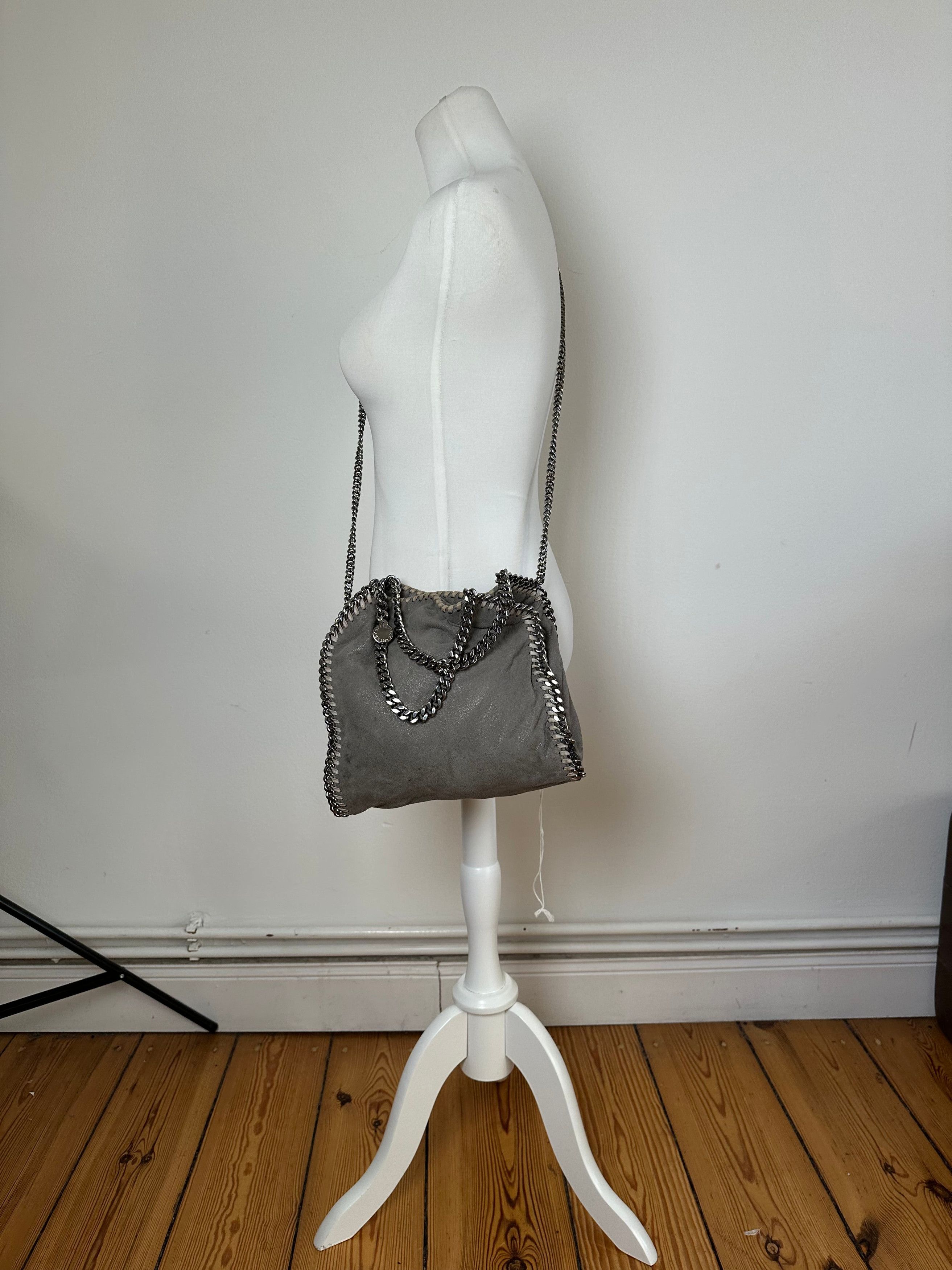 Stella McCartney Vintage Falabella Shoulder Bag Faux Suede Grey Size ONE SIZE - 5 Thumbnail