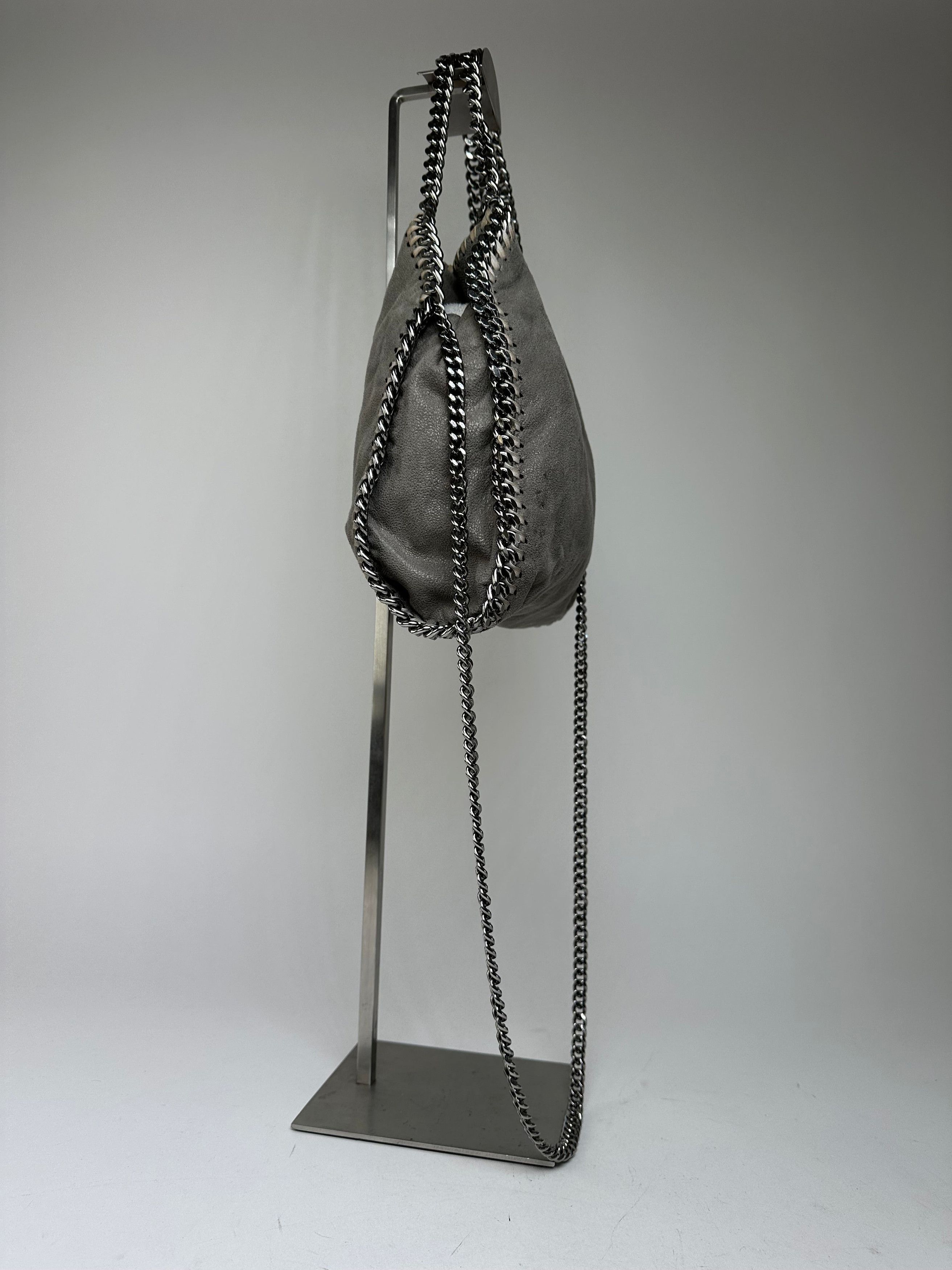 Stella McCartney Vintage Falabella Shoulder Bag Faux Suede Grey Size ONE SIZE - 7 Thumbnail
