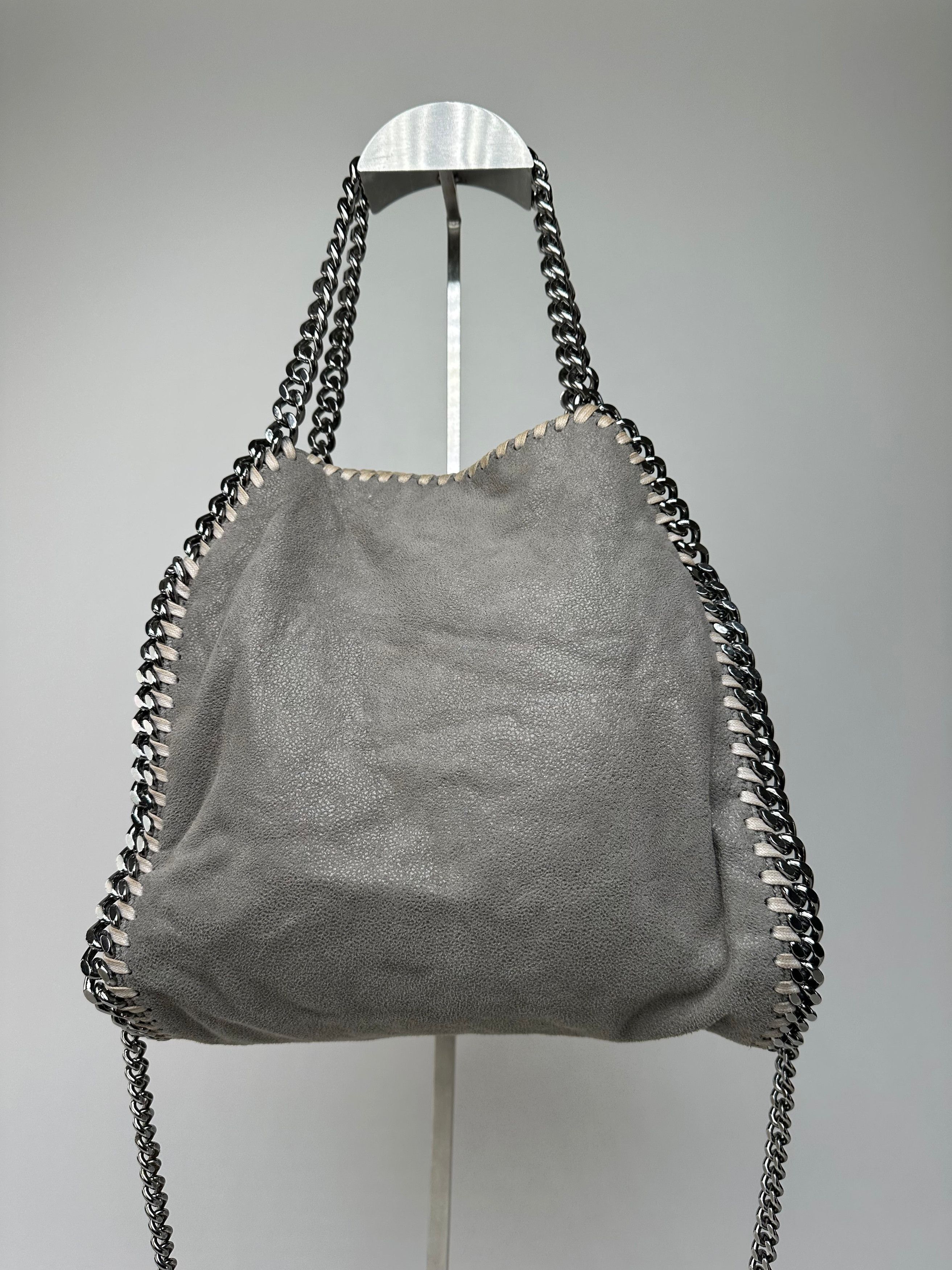 Stella McCartney Vintage Falabella Shoulder Bag Faux Suede Grey Size ONE SIZE - 10 Thumbnail