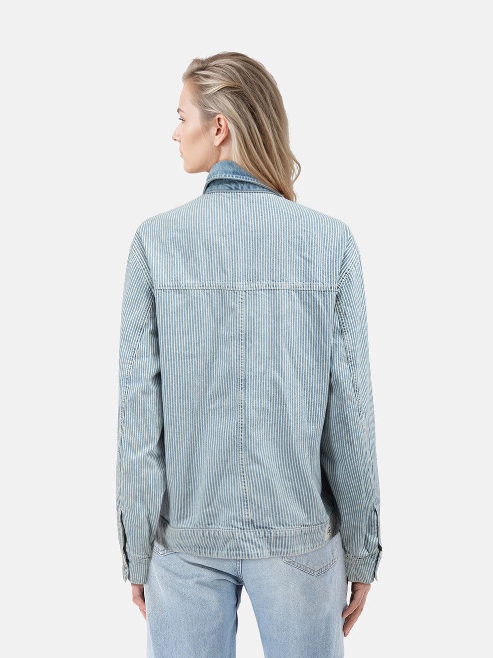 Reformation Blue Denim Harrison Utility Jacket Size M / US 6-8 / IT 42-44 - 2 Thumbnail
