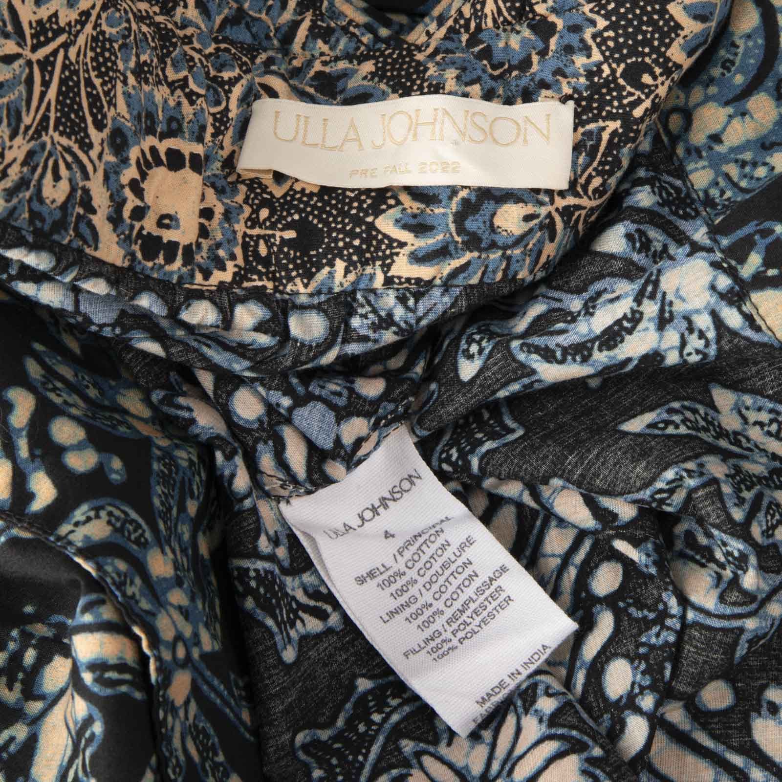 Ulla Johnson Navy Azure Kerani Dress Size S / US 4 / IT 40 - 4 Thumbnail