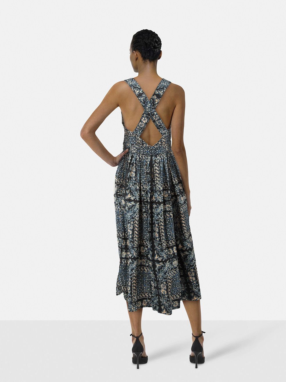 Ulla Johnson Navy Azure Kerani Dress Size S / US 4 / IT 40 - 2 Thumbnail