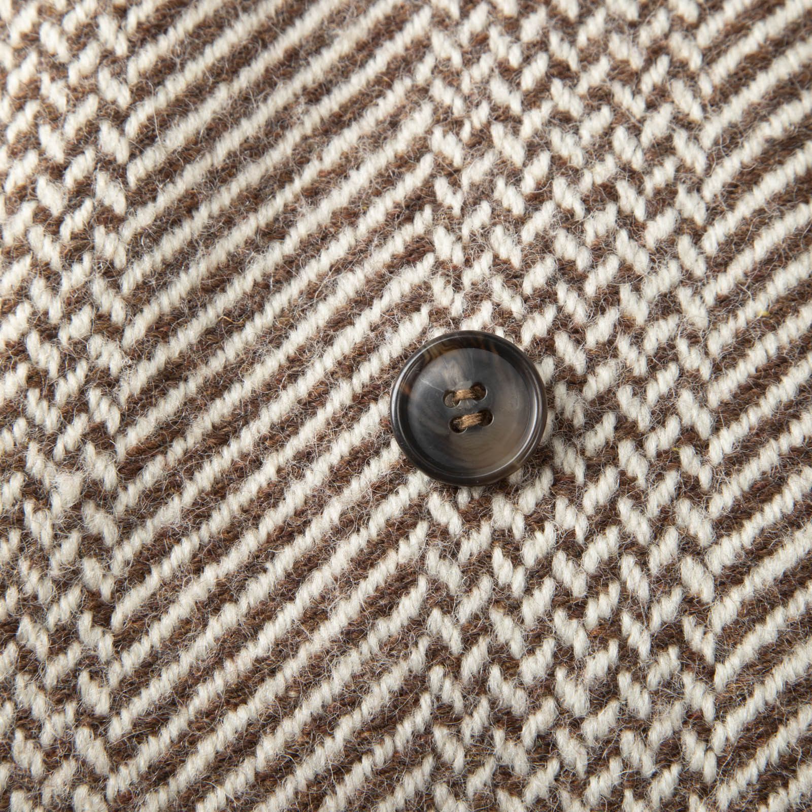 A.P.C. Beige Wool Herringbone Coat Size S / US 4 / IT 40 - 3 Thumbnail