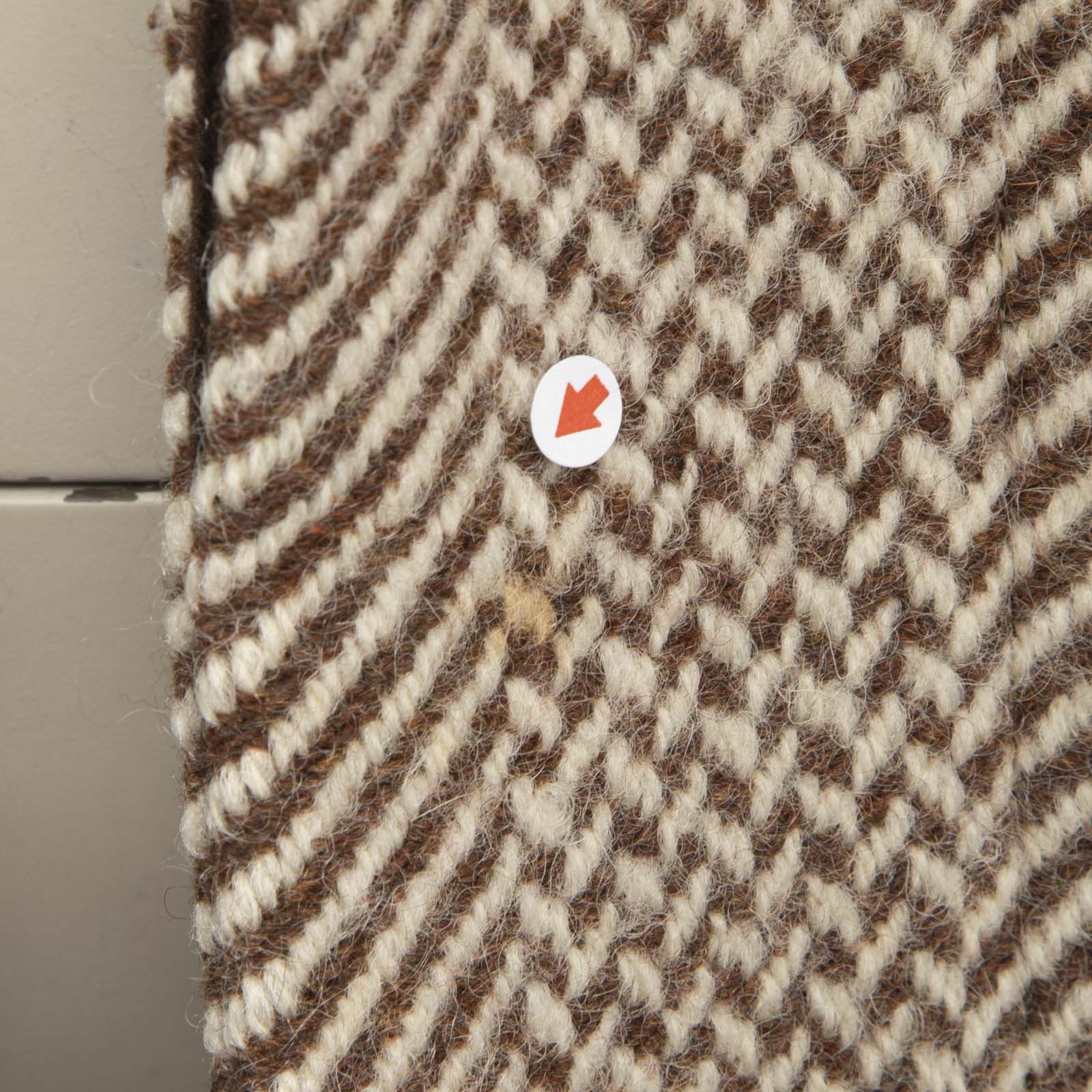 A.P.C. Beige Wool Herringbone Coat Size S / US 4 / IT 40 - 5 Thumbnail