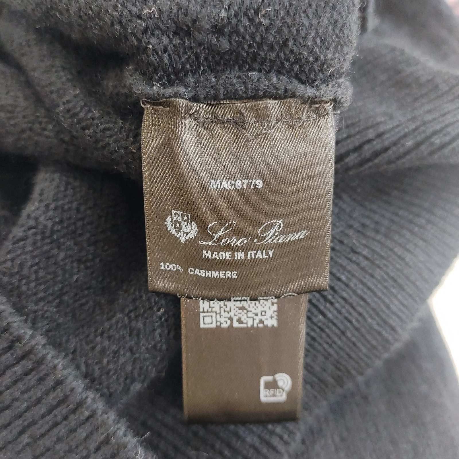 Loro Piana Loro Piana Black Cashmere Sweater Size 40 Size S / US 4 / IT 40 - 4 Thumbnail