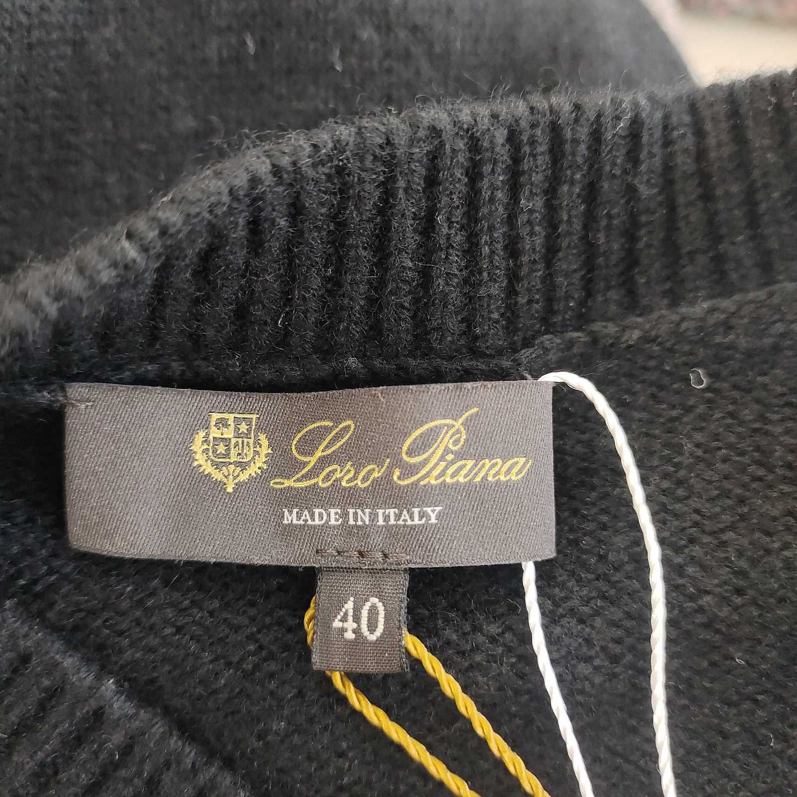 Loro Piana Loro Piana Black Cashmere Sweater Size 40 Size S / US 4 / IT 40 - 3 Thumbnail