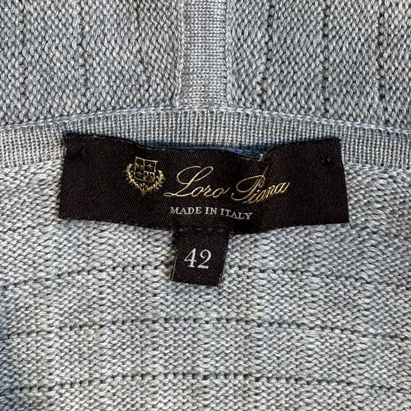 Loro Piana Loro Piana Silk Blend Zip Hoodie Size 42 Size M / US 6-8 / IT 42-44 - 3 Thumbnail