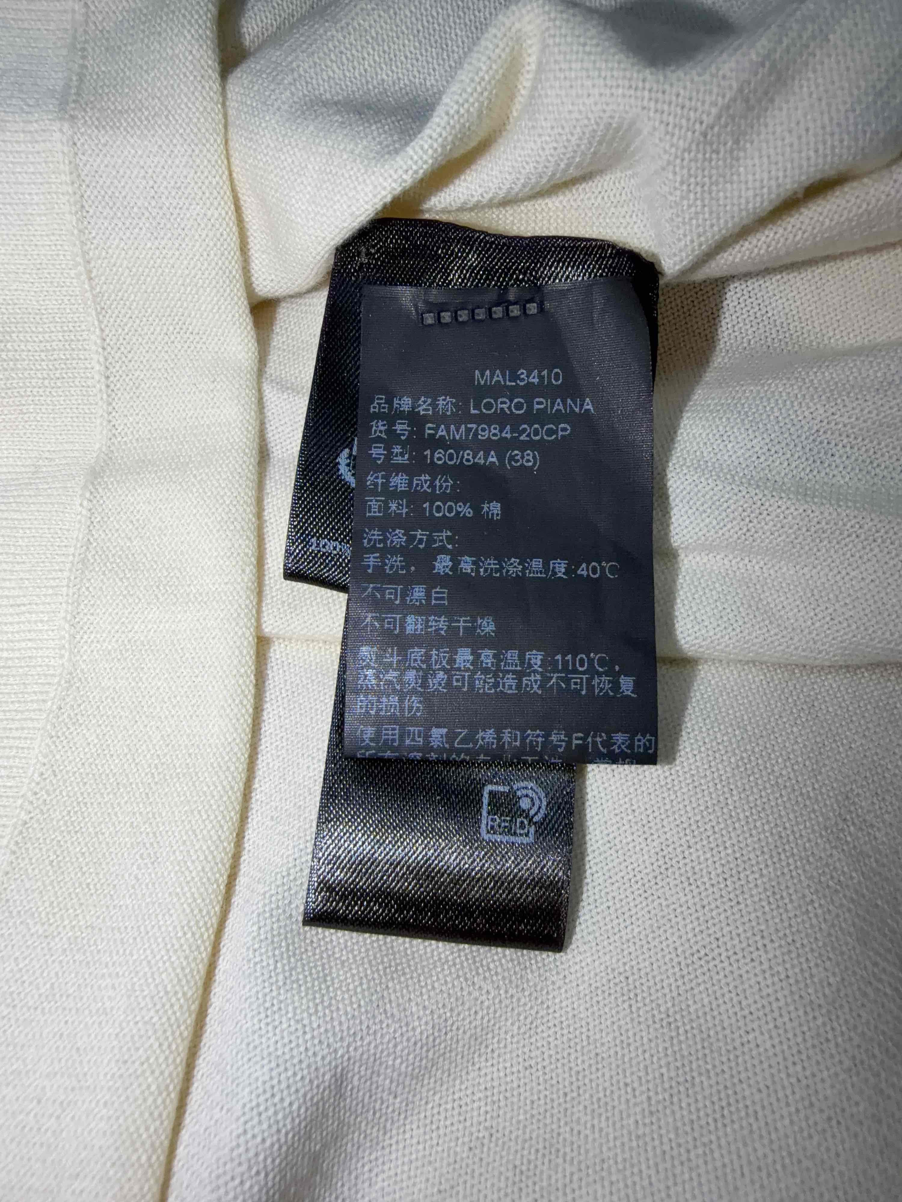 Loro Piana Loro Piana Cotton Knit T-Shirt Size 38 Size XS / US 0-2 / IT 36-38 - 4 Thumbnail