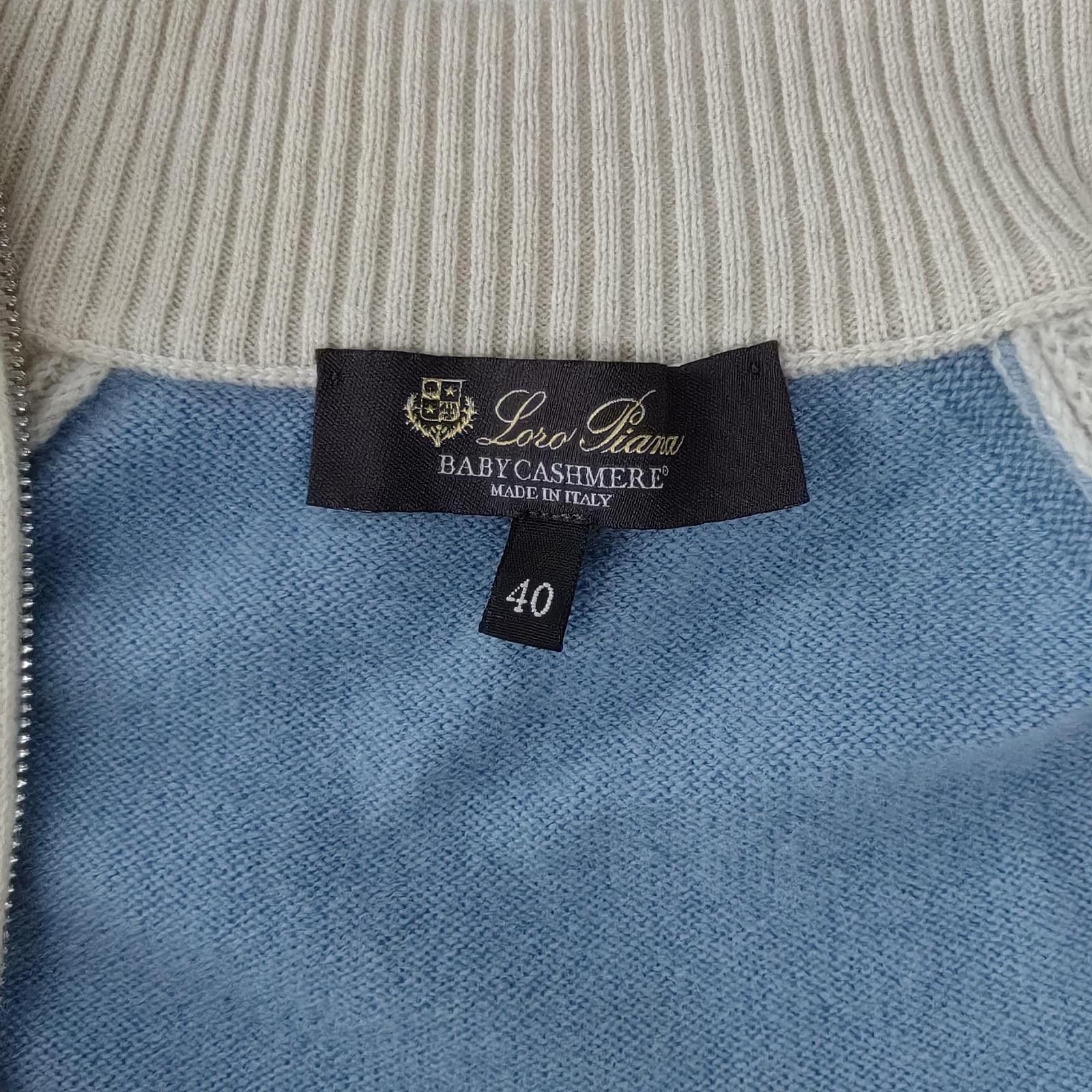 Loro Piana Loro Piana Baby Cashmere Zip-Up Sweater Size 40 Size S / US 4 / IT 40 - 3 Thumbnail