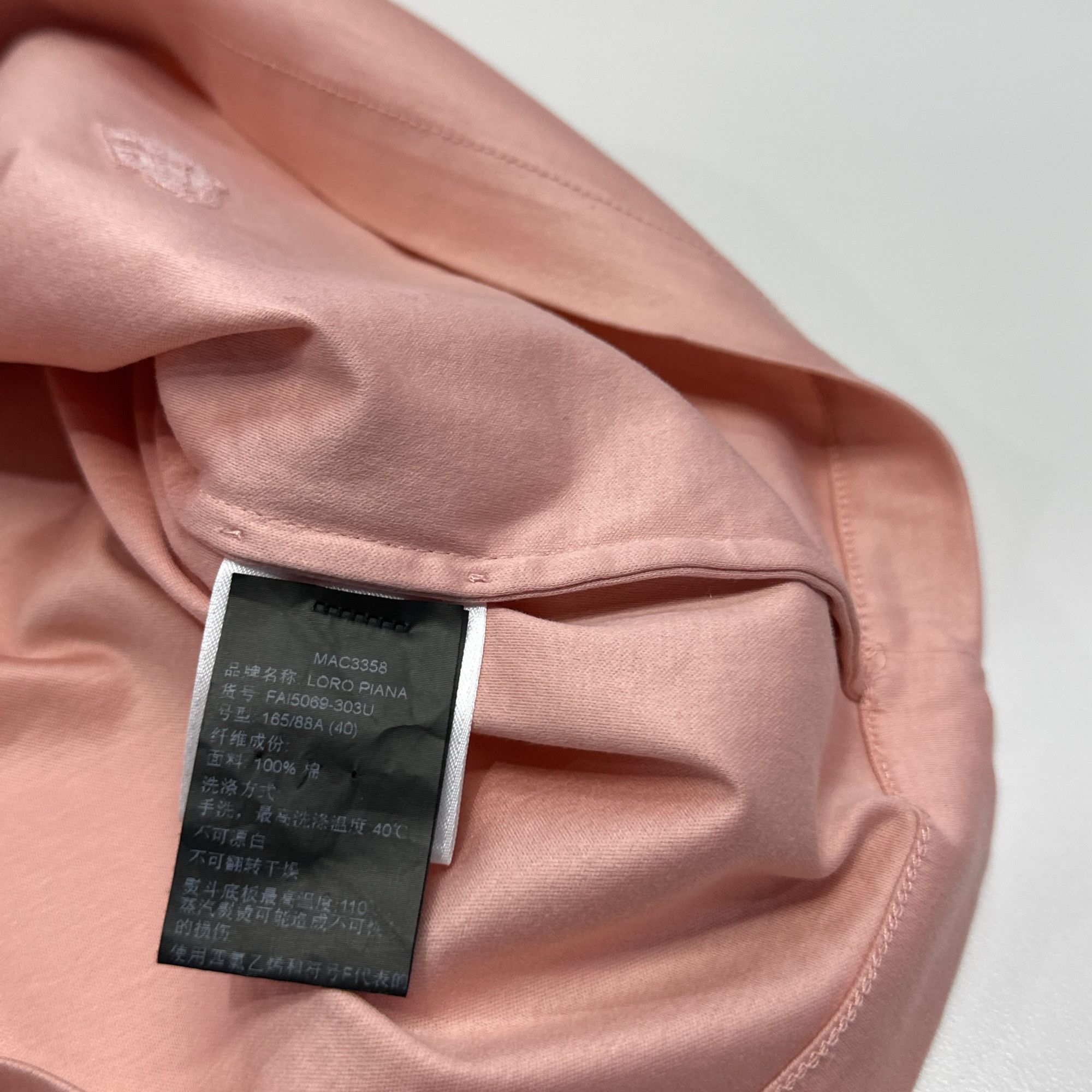 Loro Piana Loro Piana Pink Cotton T-Shirt Size 40 Size S / US 4 / IT 40 - 4 Thumbnail