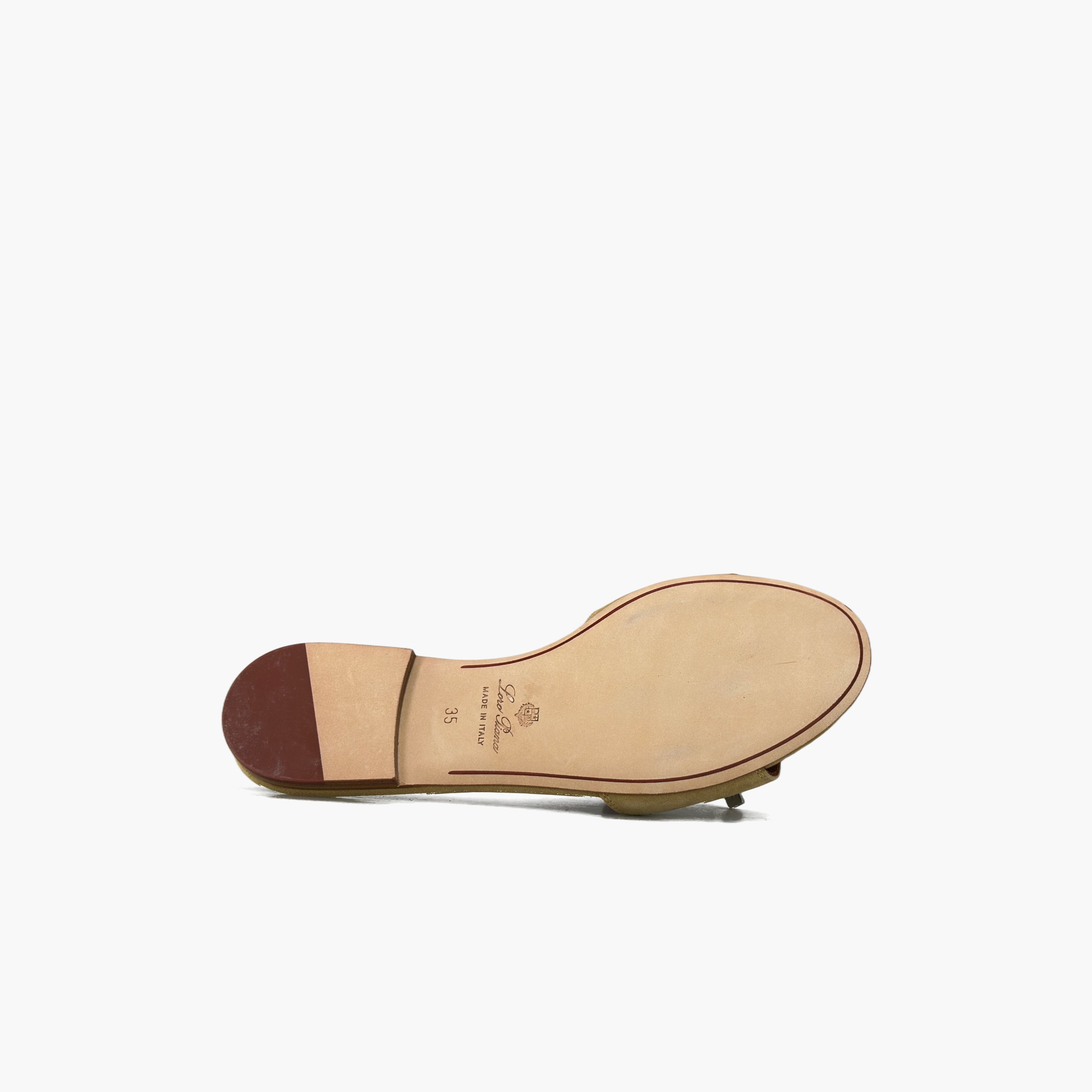 Loro Piana Loro Piana Suede Logo Sandals Size 35 Size US 5 / IT 35 - 7 Thumbnail