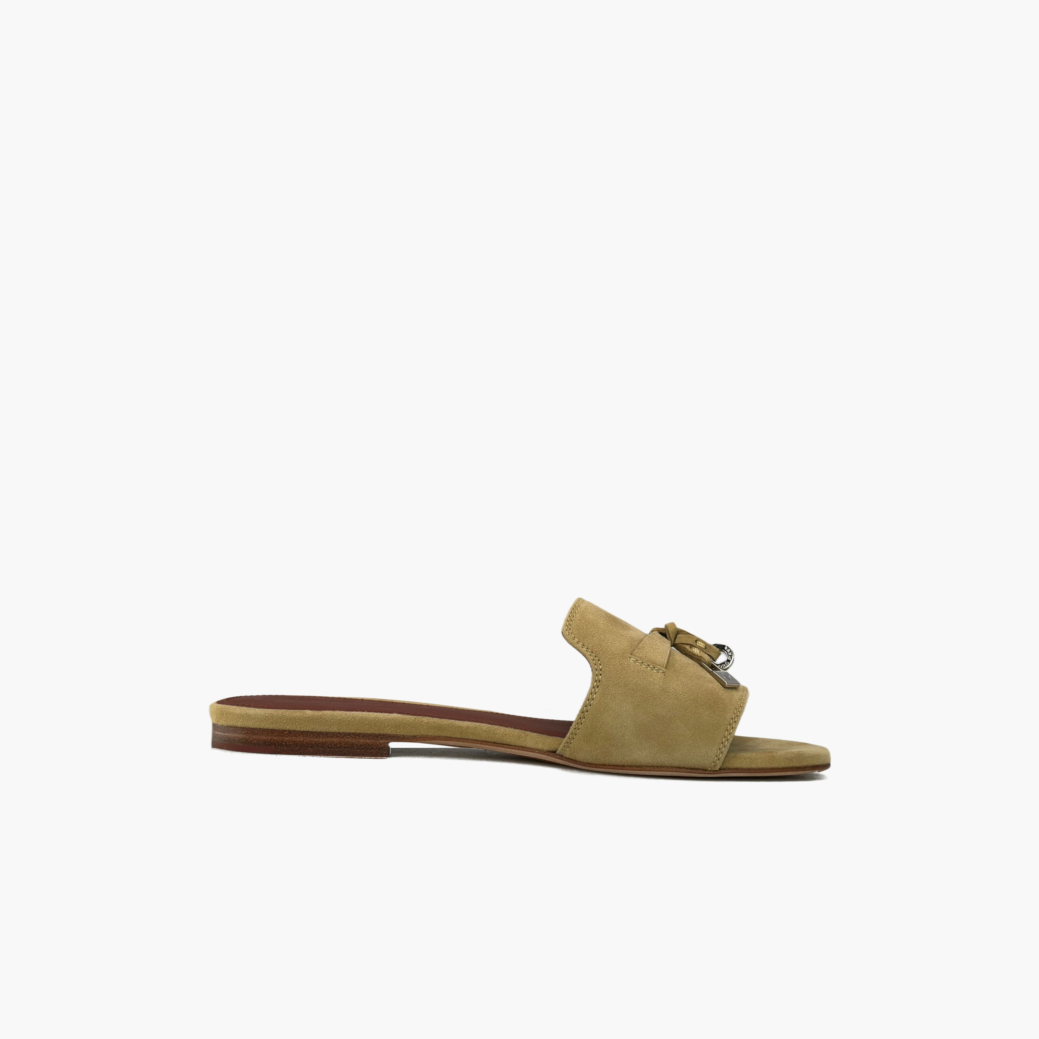 Loro Piana Loro Piana Suede Logo Sandals Size 35 Size US 5 / IT 35 - 2 Thumbnail