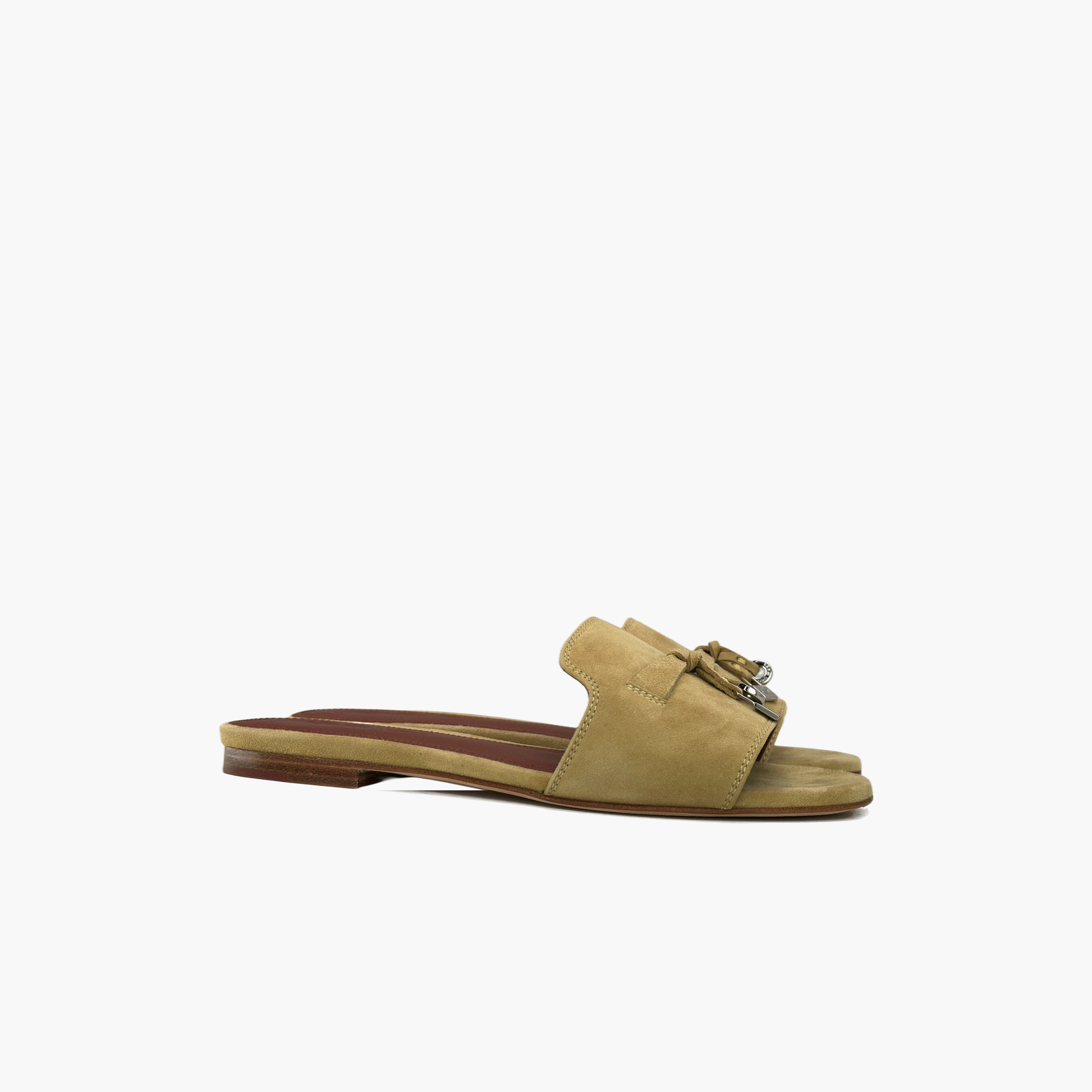 Loro Piana Loro Piana Suede Logo Sandals Size 35 Size US 5 / IT 35 - 4 Thumbnail