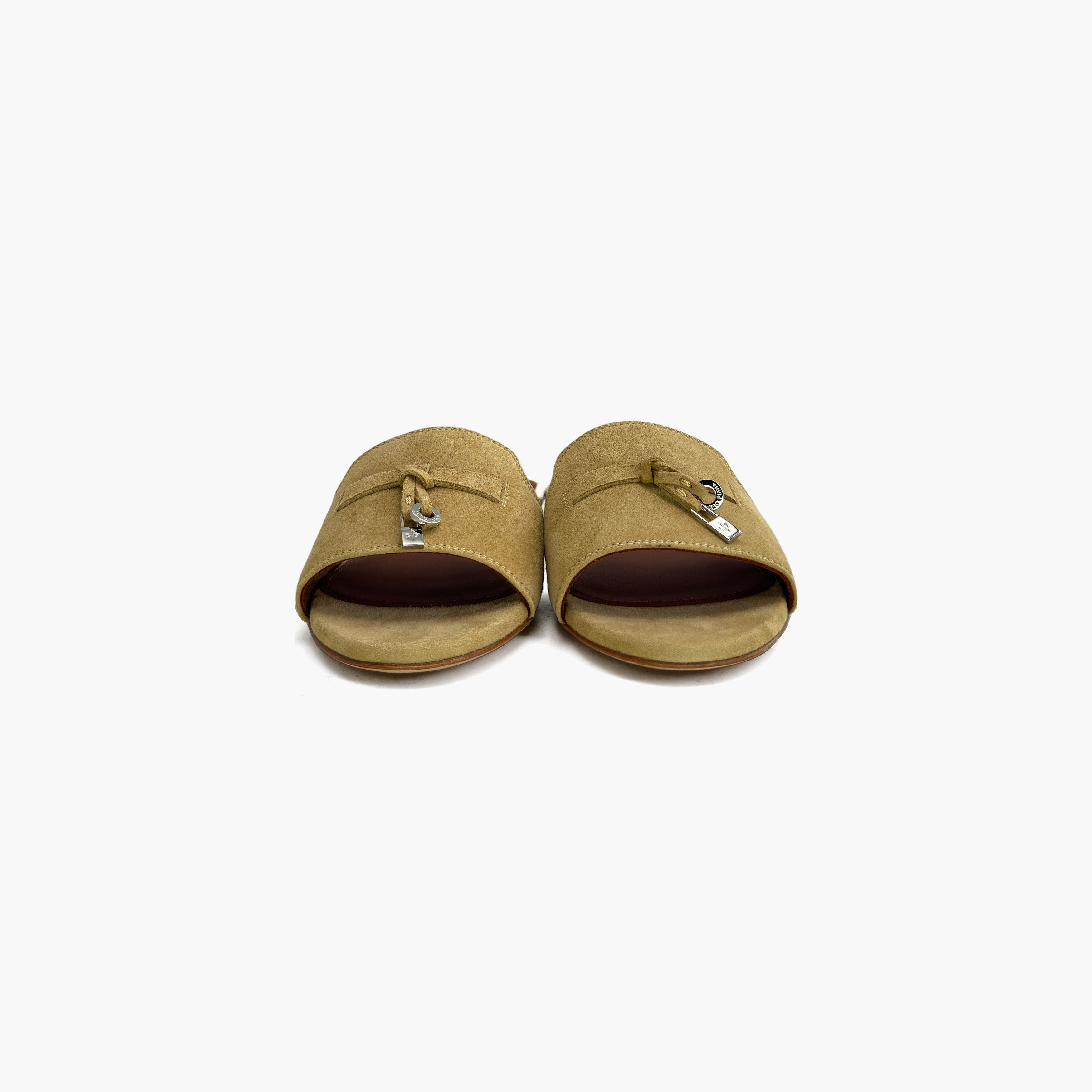 Loro Piana Loro Piana Suede Logo Sandals Size 35 Size US 5 / IT 35 - 5 Thumbnail