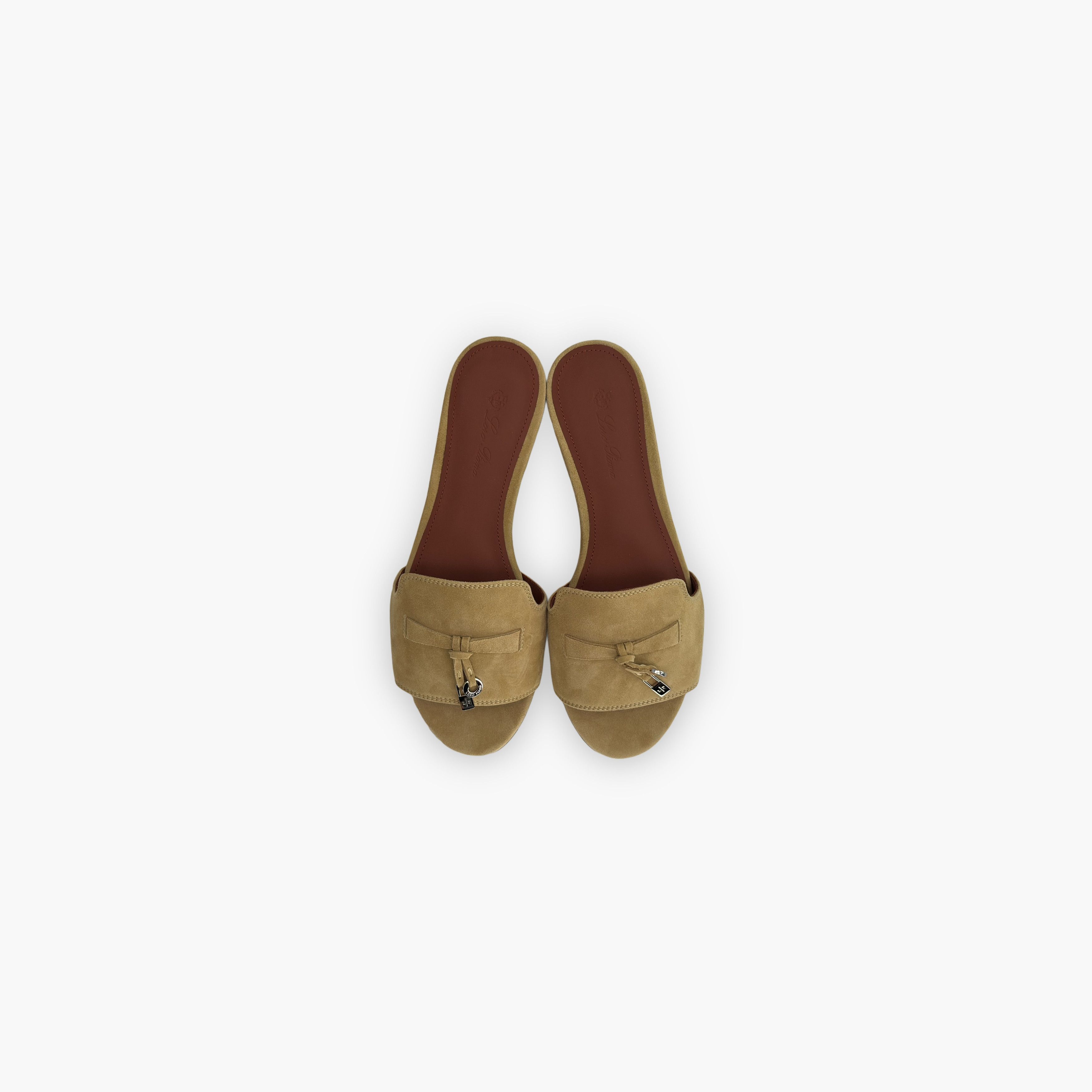 Loro Piana Loro Piana Suede Logo Sandals Size 35 Size US 5 / IT 35 - 9 Thumbnail