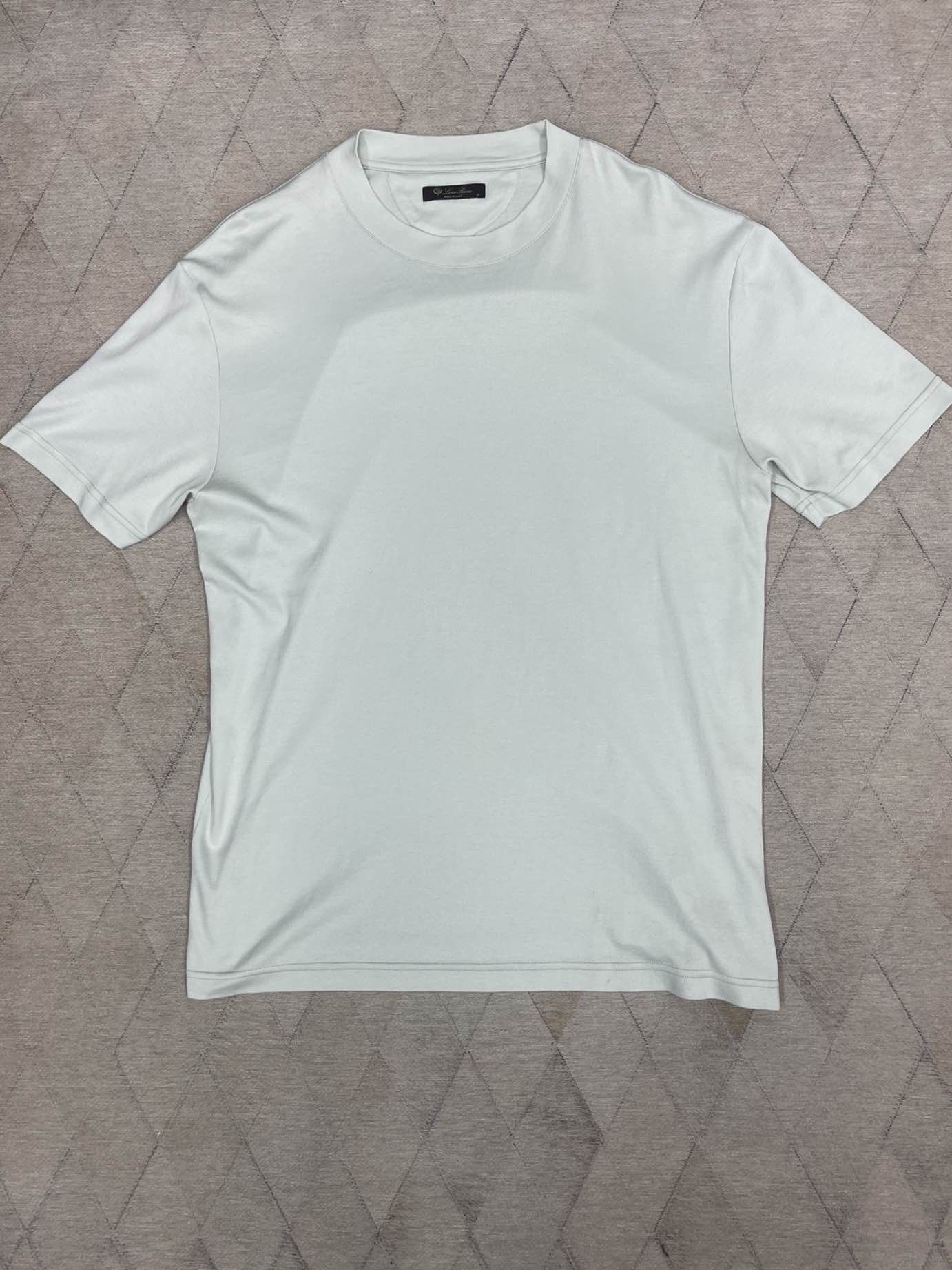 Loro Piana Loro Piana Solid Cotton Short Sleeve T-Shirt Size S Size US S / EU 44-46 / 1 - 3 Thumbnail