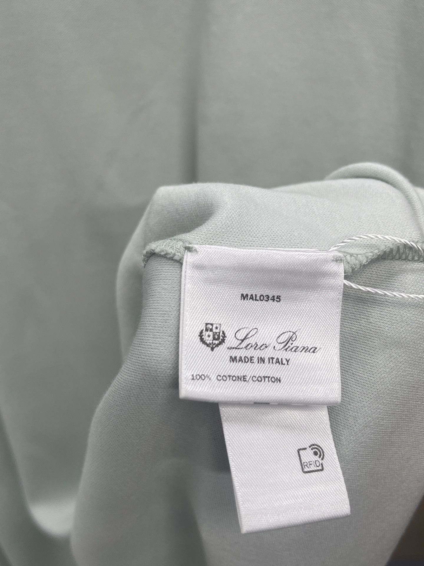 Loro Piana Loro Piana Mint Cotton T-Shirt Size S Size US S / EU 44-46 / 1 - 4 Thumbnail
