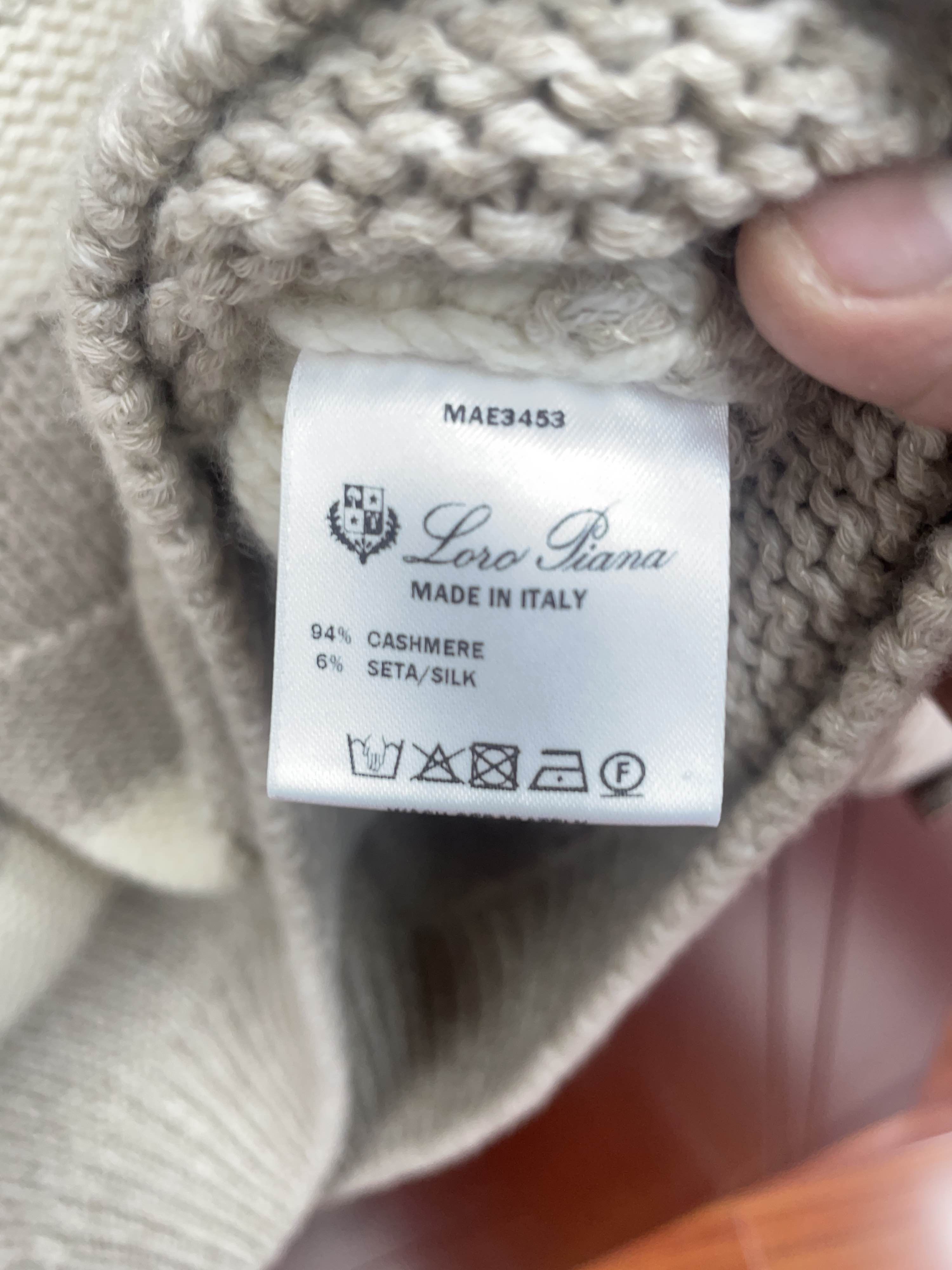 Loro Piana Loro Piana Striped Cashmere Silk Sweater Size 52 Size US L / EU 52-54 / 3 - 4 Thumbnail