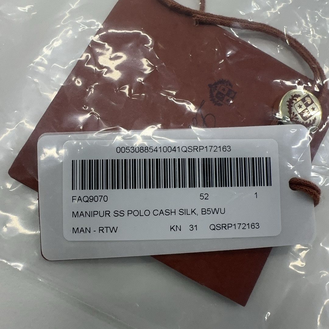 Loro Piana Loro Piana Cashmere Silk Polo Shirt Size 52 Size US L / EU 52-54 / 3 - 4 Thumbnail
