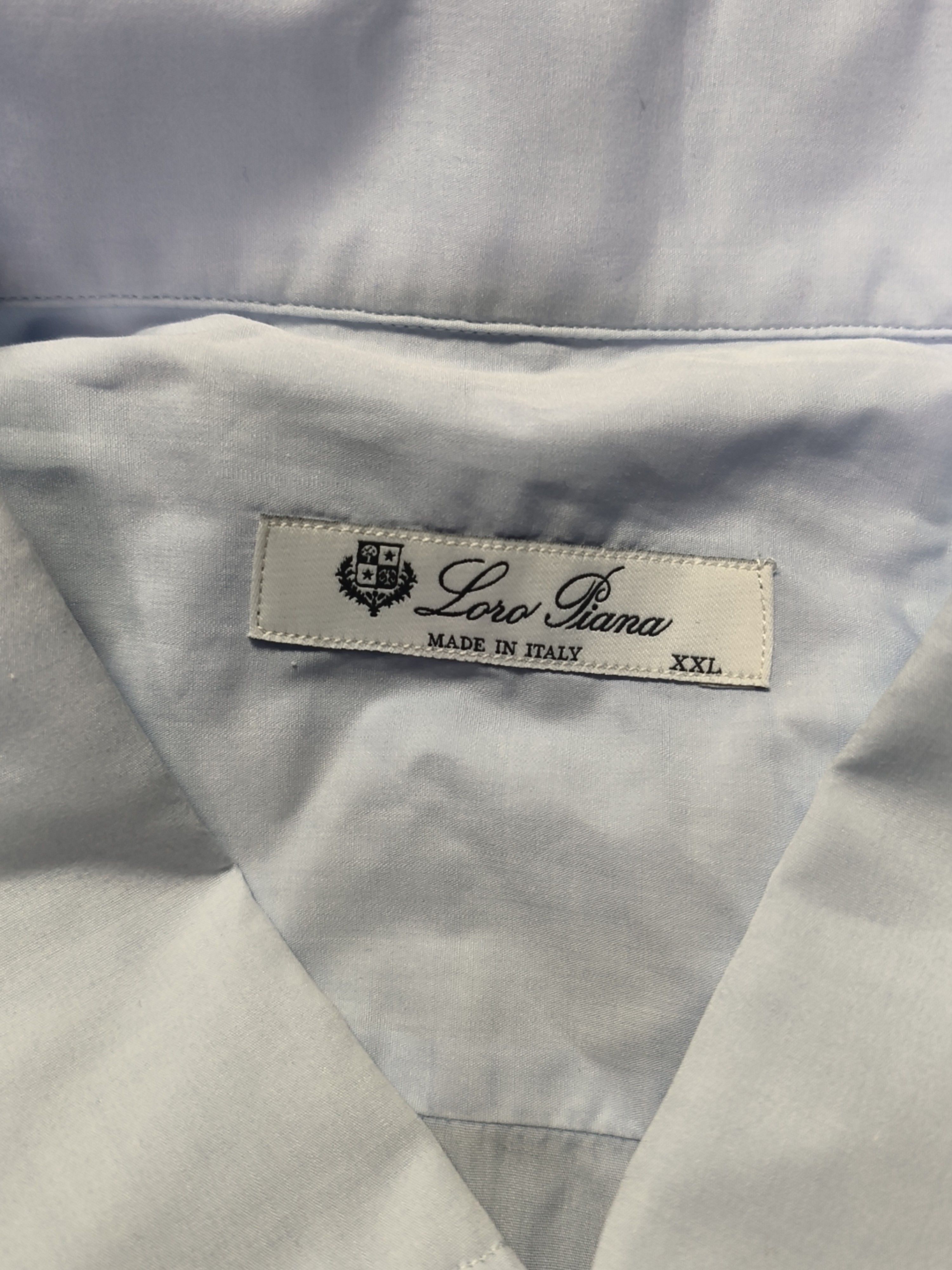 Loro Piana Loro Piana Cotton Button Up Shirt Size XXL Size US XXL / EU 58 / 5 - 3 Thumbnail