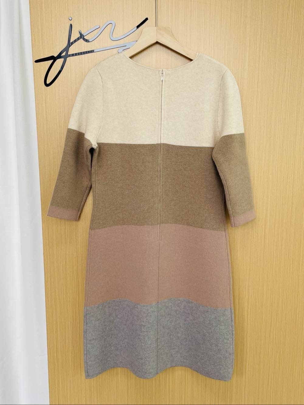 Loro Piana Loro Piana Cashmere Colorblock Knit Dress Size 40 Size S / US 4 / IT 40 - 2 Thumbnail