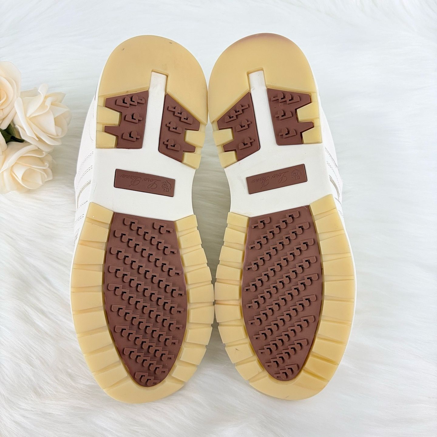 Loro Piana Loro Piana Leather Low-Top Sneakers White Size 37 Size US 7 / IT 37 - 4 Thumbnail