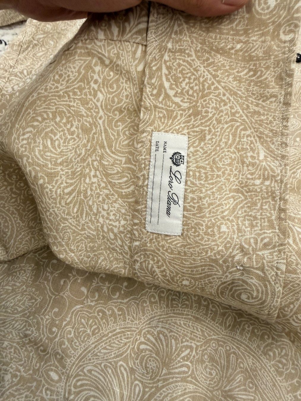 Loro Piana Loro Piana Paisley Linen Cuban Collar Shirt Size M Size US M / EU 48-50 / 2 - 8 Thumbnail