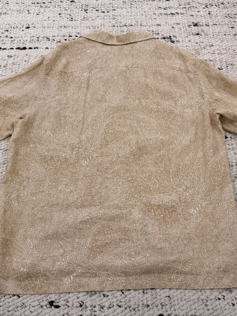 Loro Piana Loro Piana Paisley Linen Cuban Collar Shirt Size M Size US M / EU 48-50 / 2 - 2 Thumbnail