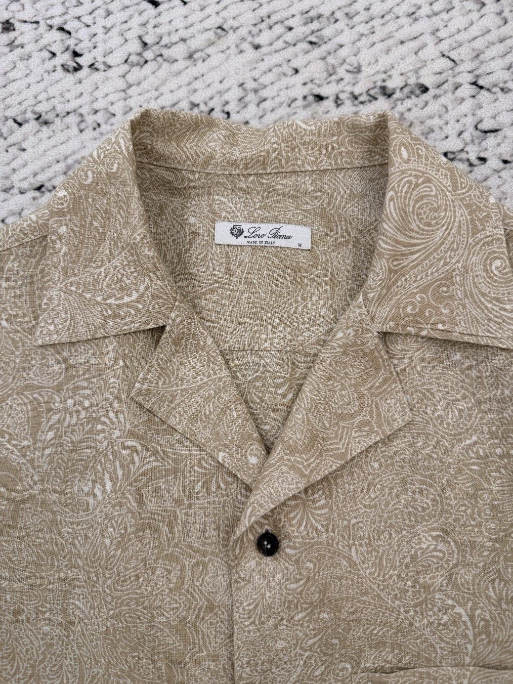 Loro Piana Loro Piana Paisley Linen Cuban Collar Shirt Size M Size US M / EU 48-50 / 2 - 3 Thumbnail